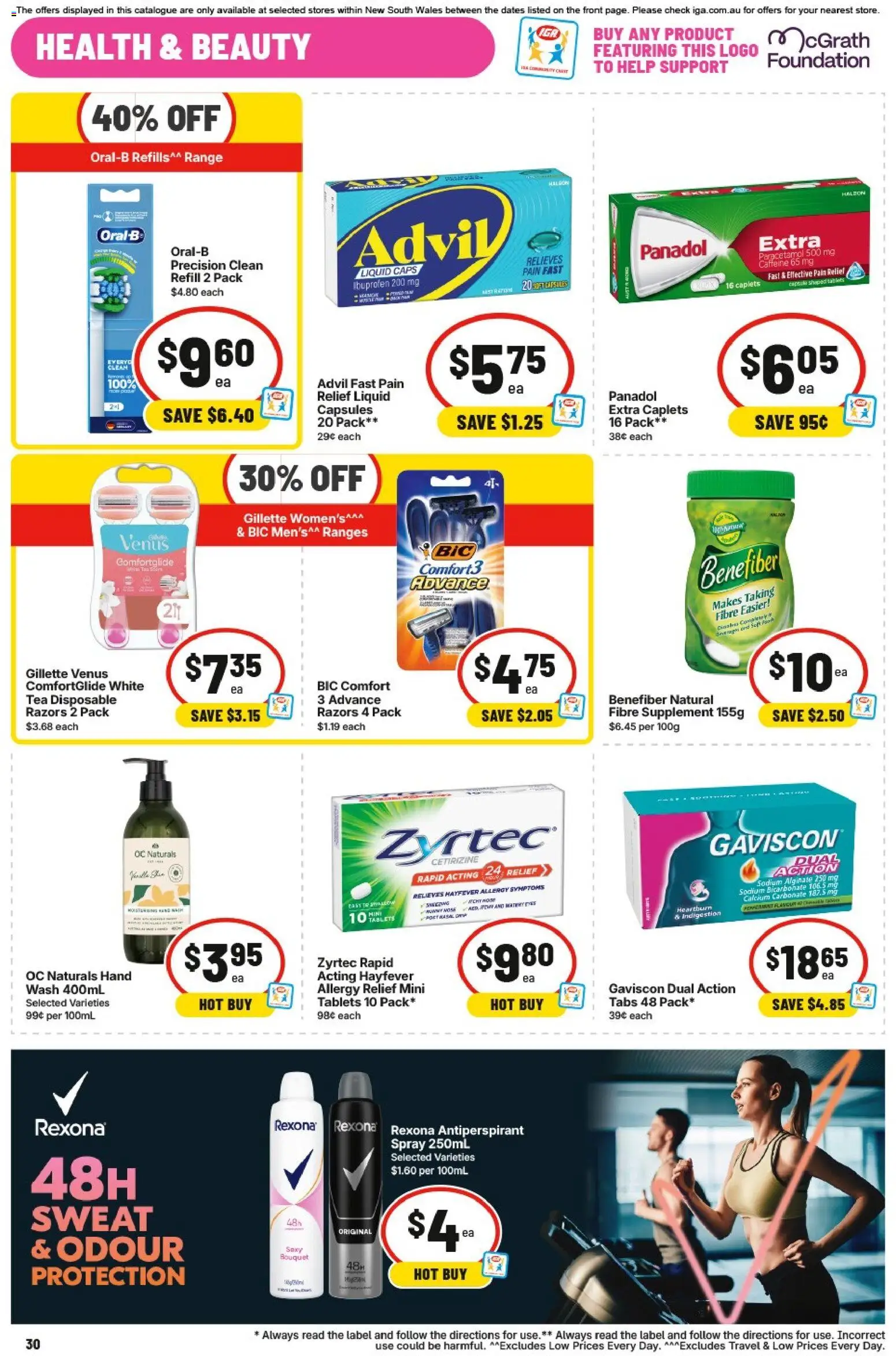 IGA catalogue - valid from 09/09/2026 | Page: 31 | Products: Antiperspirant, Capsules, Razors, Pain relief
