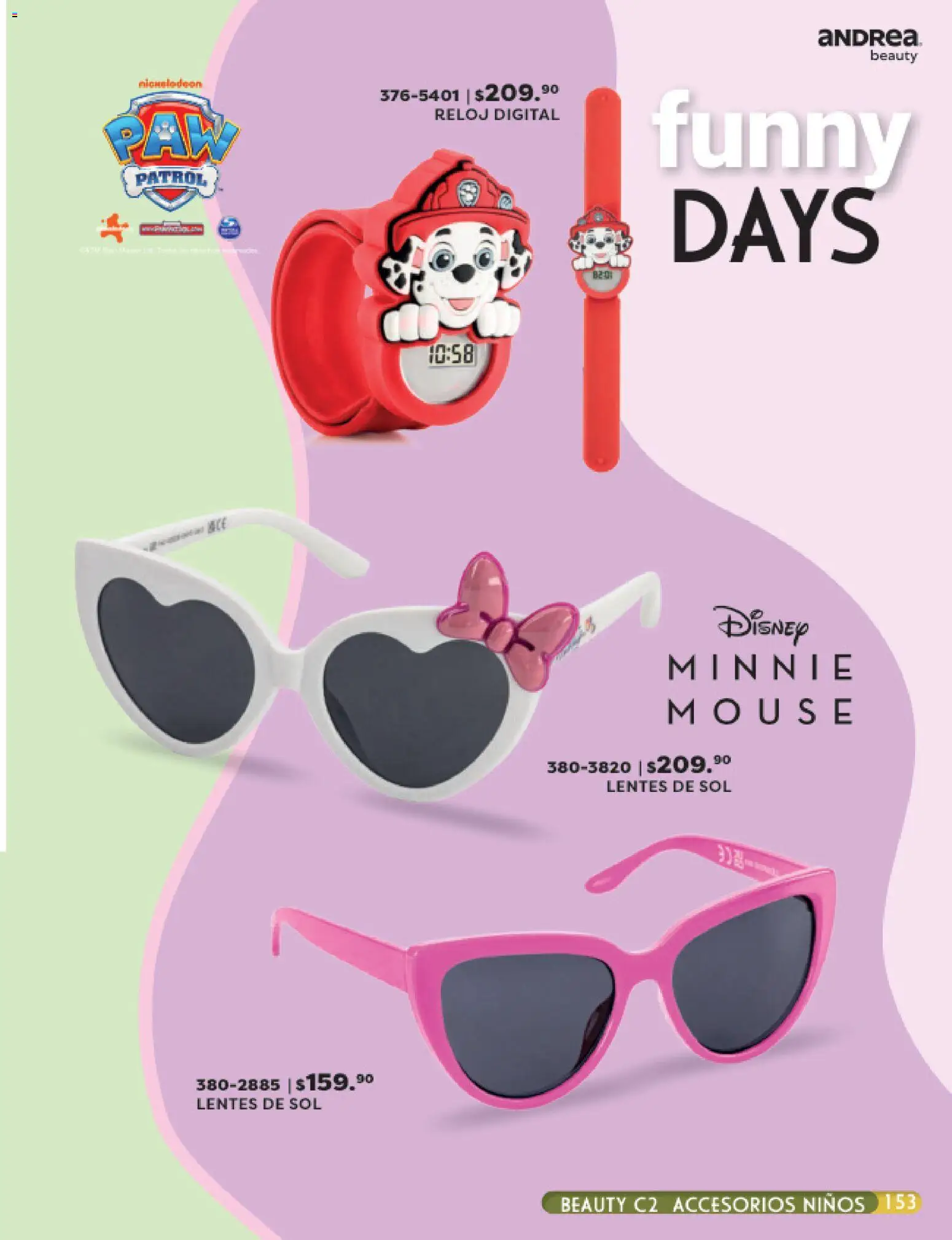 Nuevas ofertas de Andrea válidas en toda la República Mexicana desde el 24.05.2026. ¡Encuentra las mejores ofertas en Andrea catálogo Beauty! | Página: 153 | Productos: Lentes, Mouse, Lentes de sol, Reloj