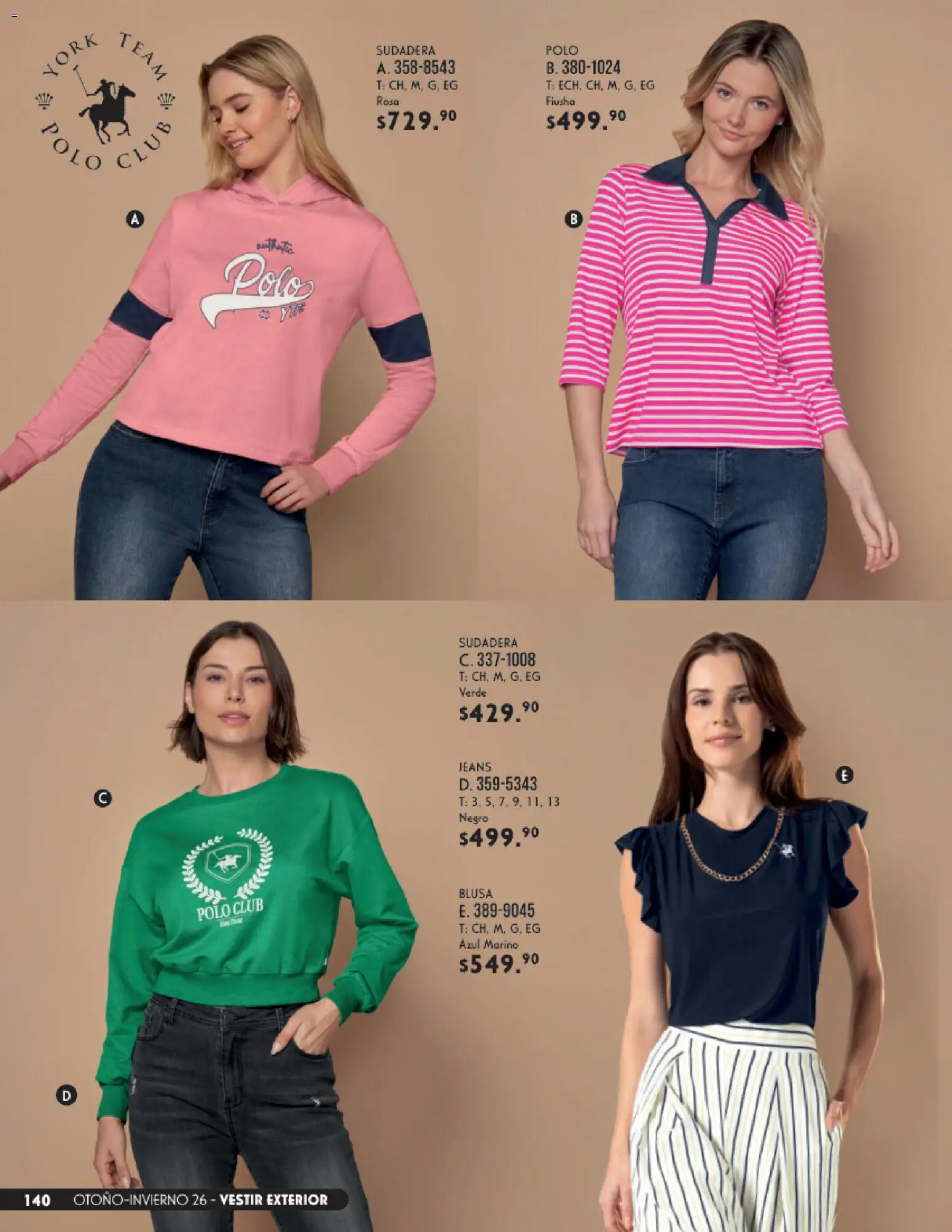 Nuevas ofertas de Andrea válidas en toda la República Mexicana desde el 23/08/2026. ¡Encuentra las mejores ofertas en Andrea catálogo Vestir! | Página: 140 | Productos: Blusa, Sudadera
