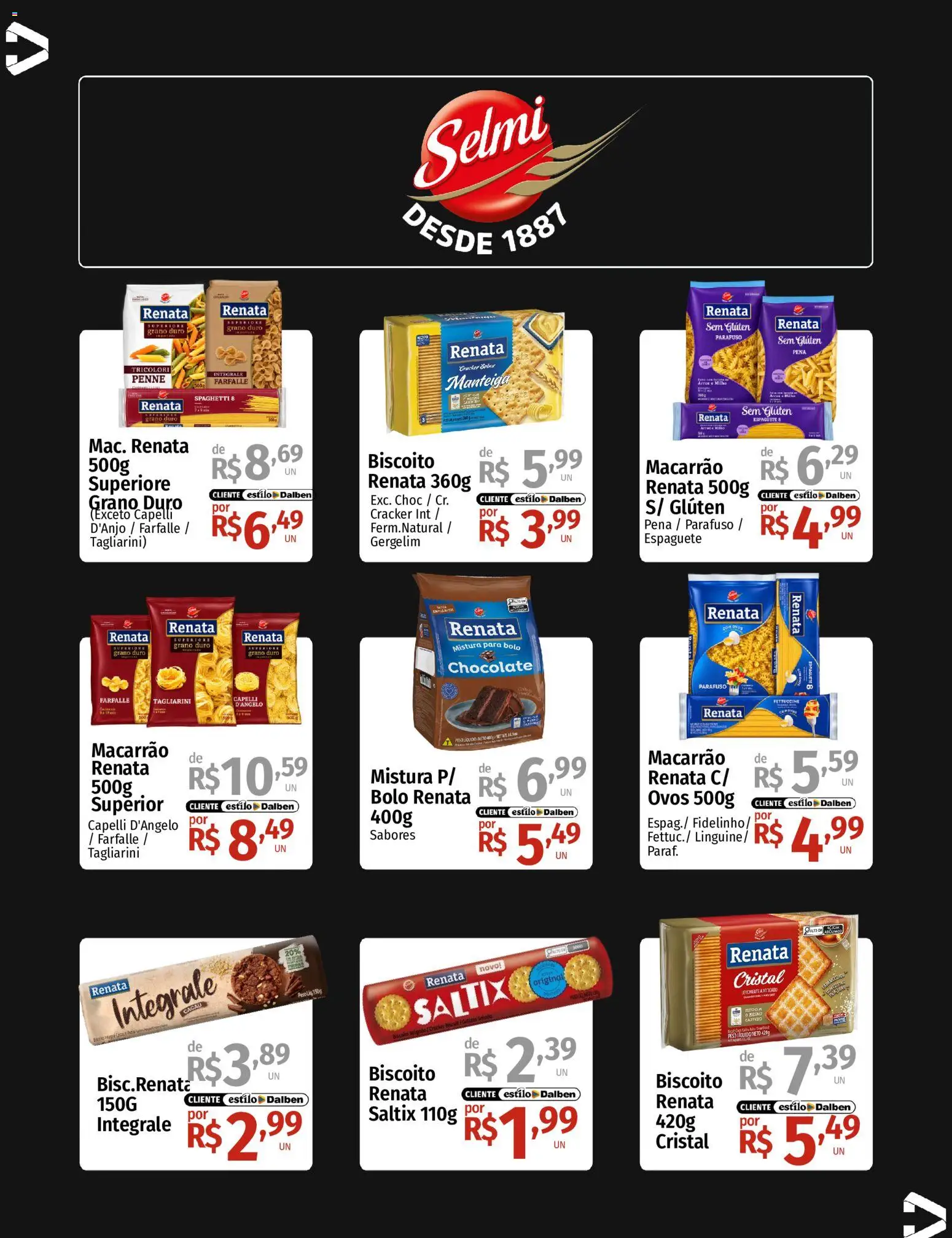 Supermercado Dalben Folheto - válido de 21/09/2026 | Página: 7 | Produtos: Manteiga, Bolo, Gergelim, Mistura para bolo