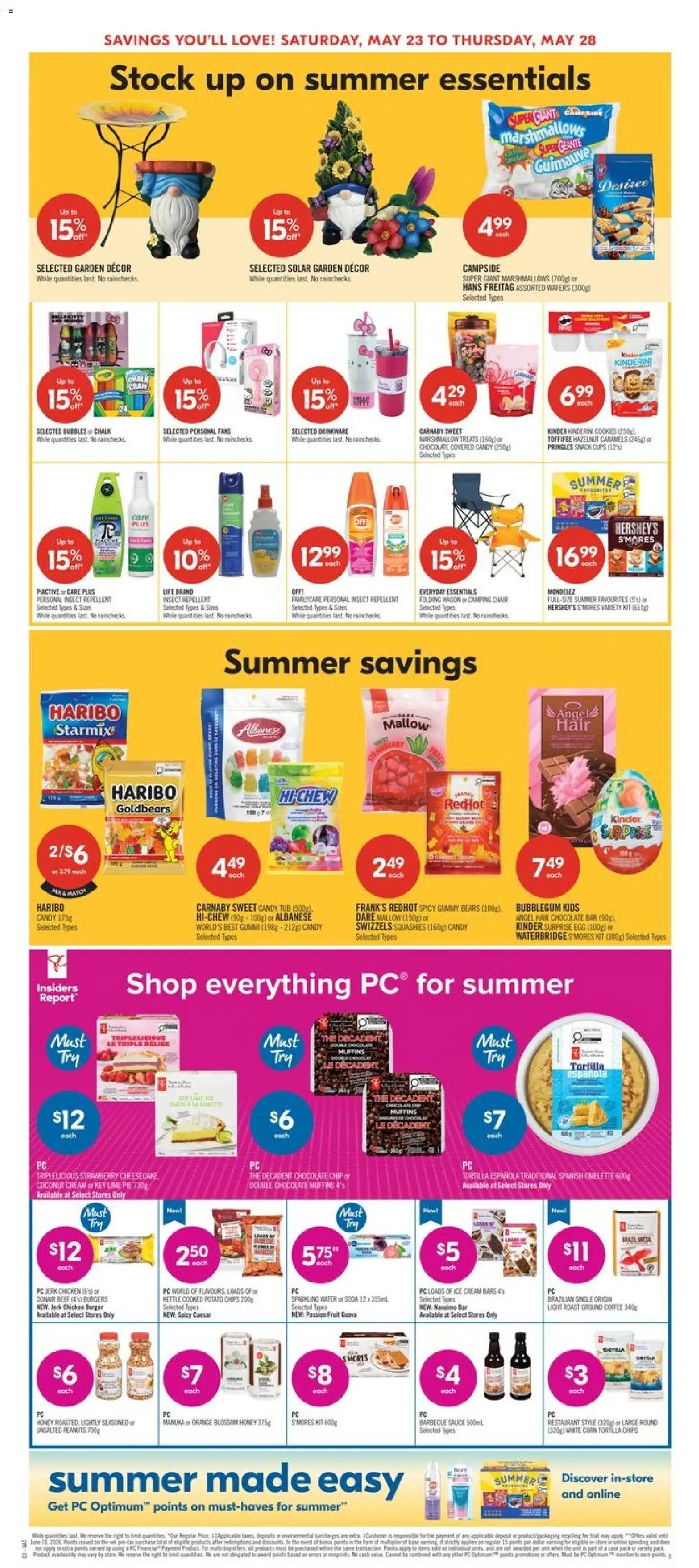 Shoppers flyer valid from 22.05.2026 | Page: 7 | Products: Cream, Cookies, Ice cream, Chicken