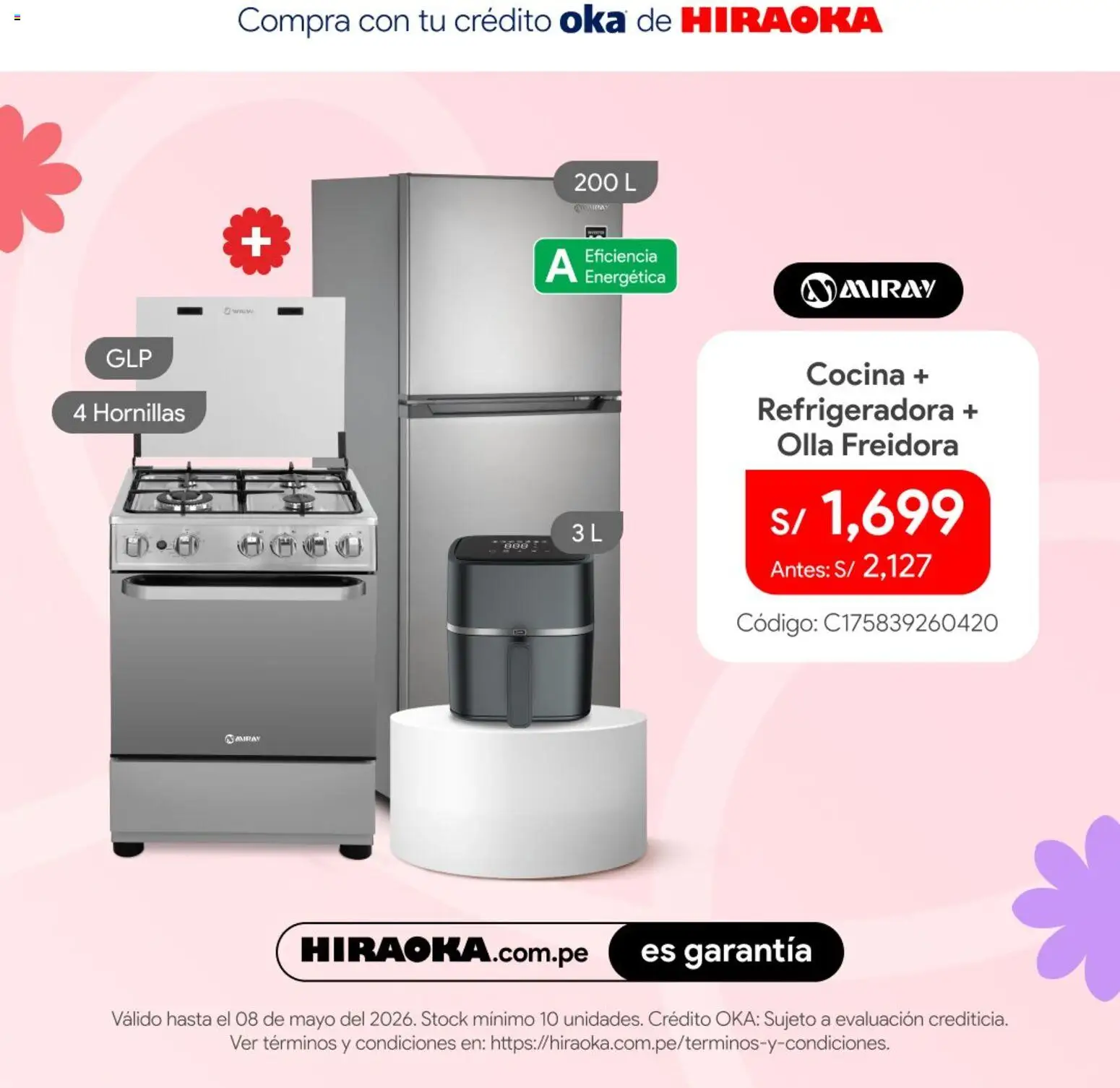 Catálogo Hiraoka válido desde 05.05.2026 | Página: 3 | Productos: Cocina, Freidora