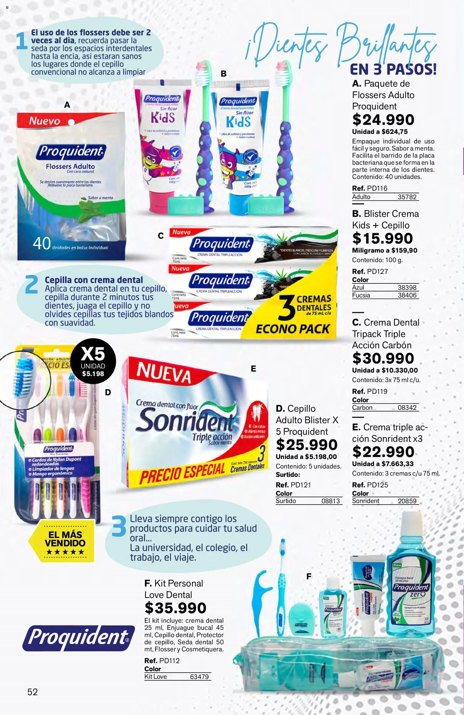 Leonisa revista - valida desde el 16.03.2026 | Página: 52 | Productos: Bolsa, Individual, Cera, Cepillo