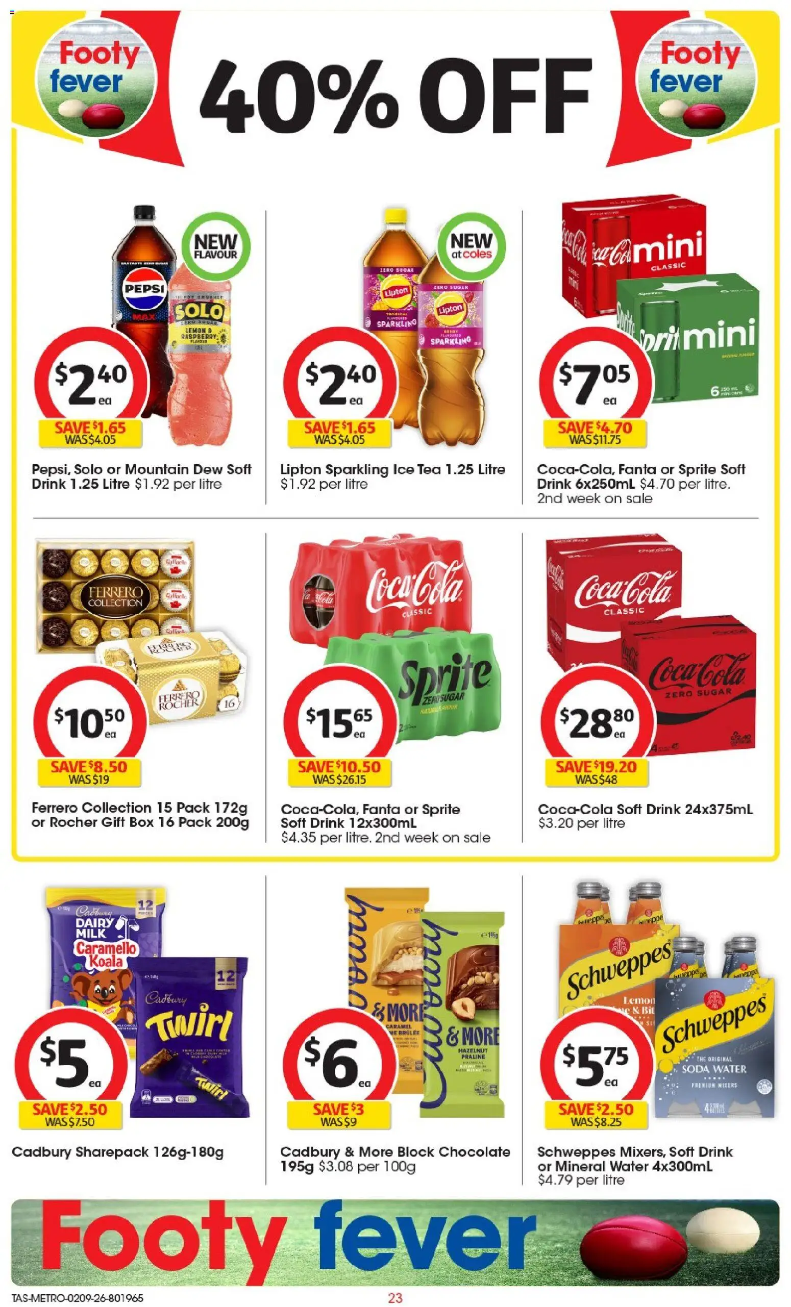 Coles catalogue - valid from 02/09/2026 | Page: 24 | Products: Ice, Sprite, Fanta, Iced tea