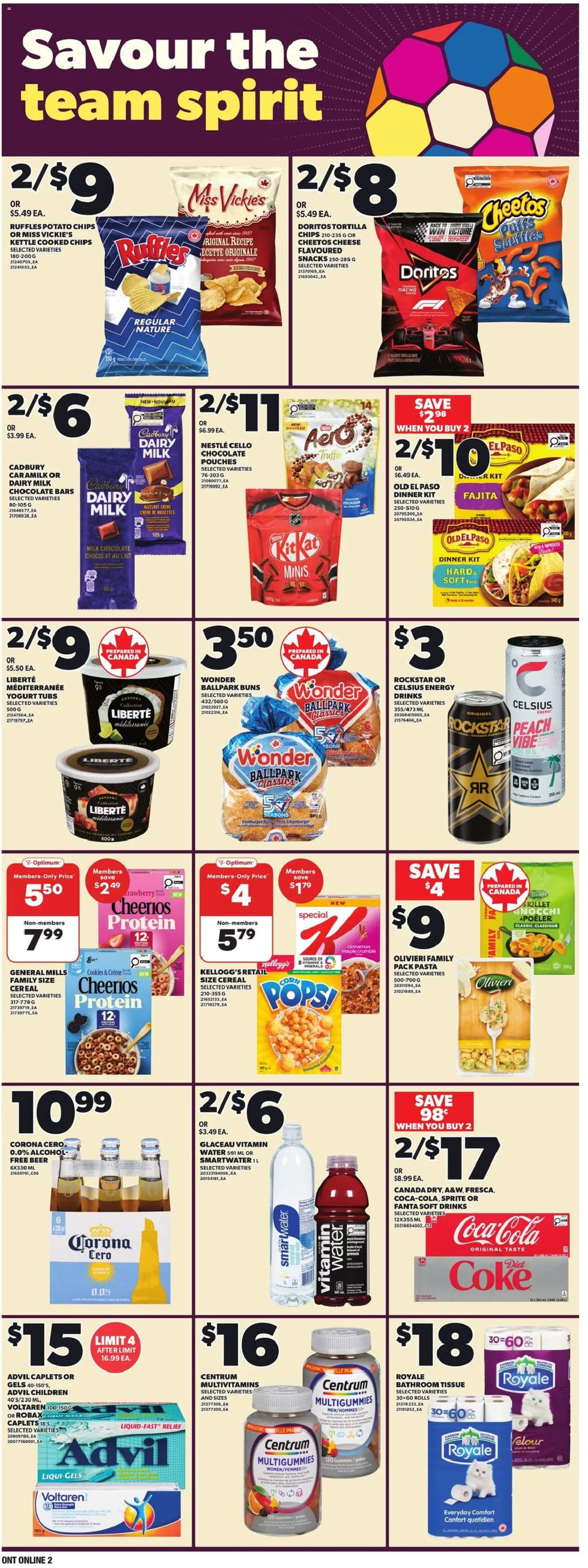 Loblaws flyer valid from 18.06.2026 | Page: 8 | Products: Cookies, Milk, Cheese, Chocolate