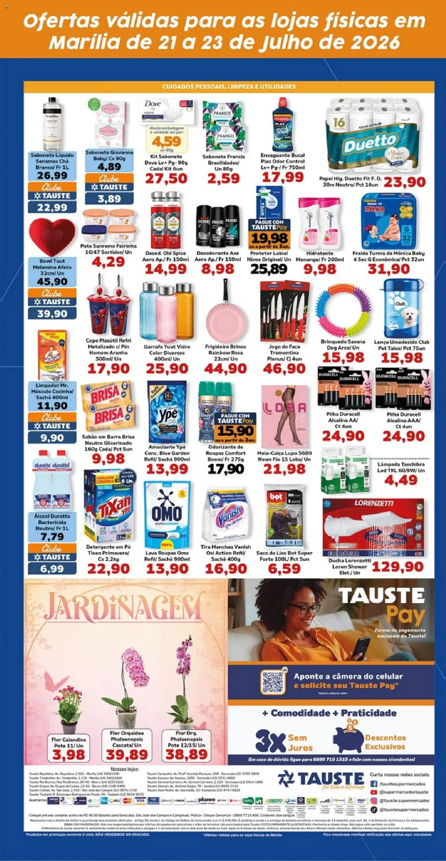 Tauste Folheto - válido de 21/07/2026 | Página: 5 | Produtos: Sabão em barra, Faca, Roupas, Vanish