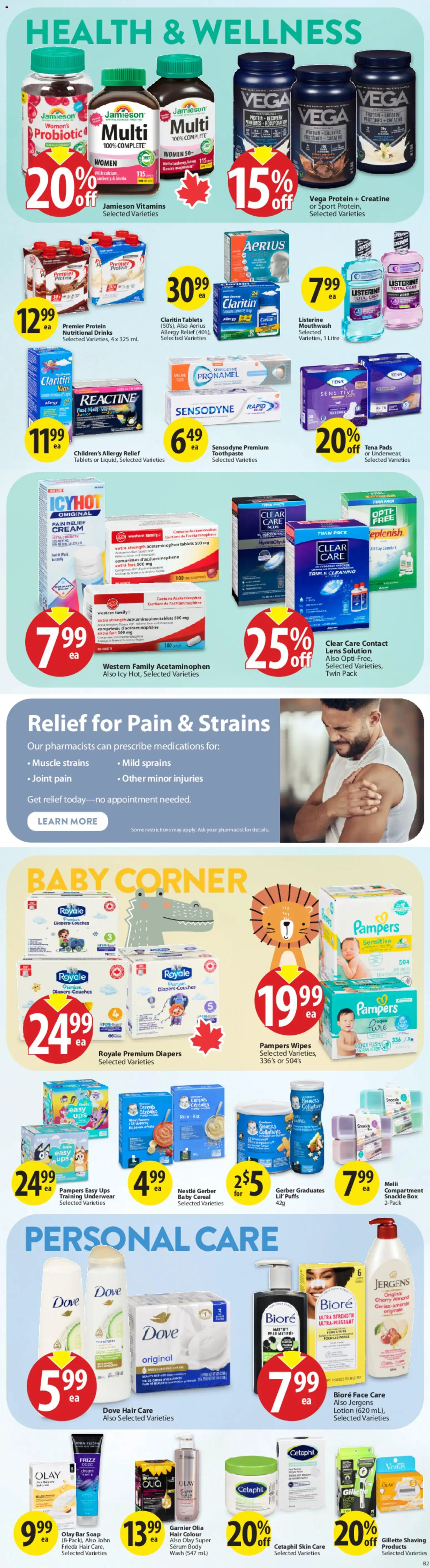 Save on foods flyer valid from 07.05.2026 | Page: 30 | Products: Cereals, Mouthwash, Box, Underwear