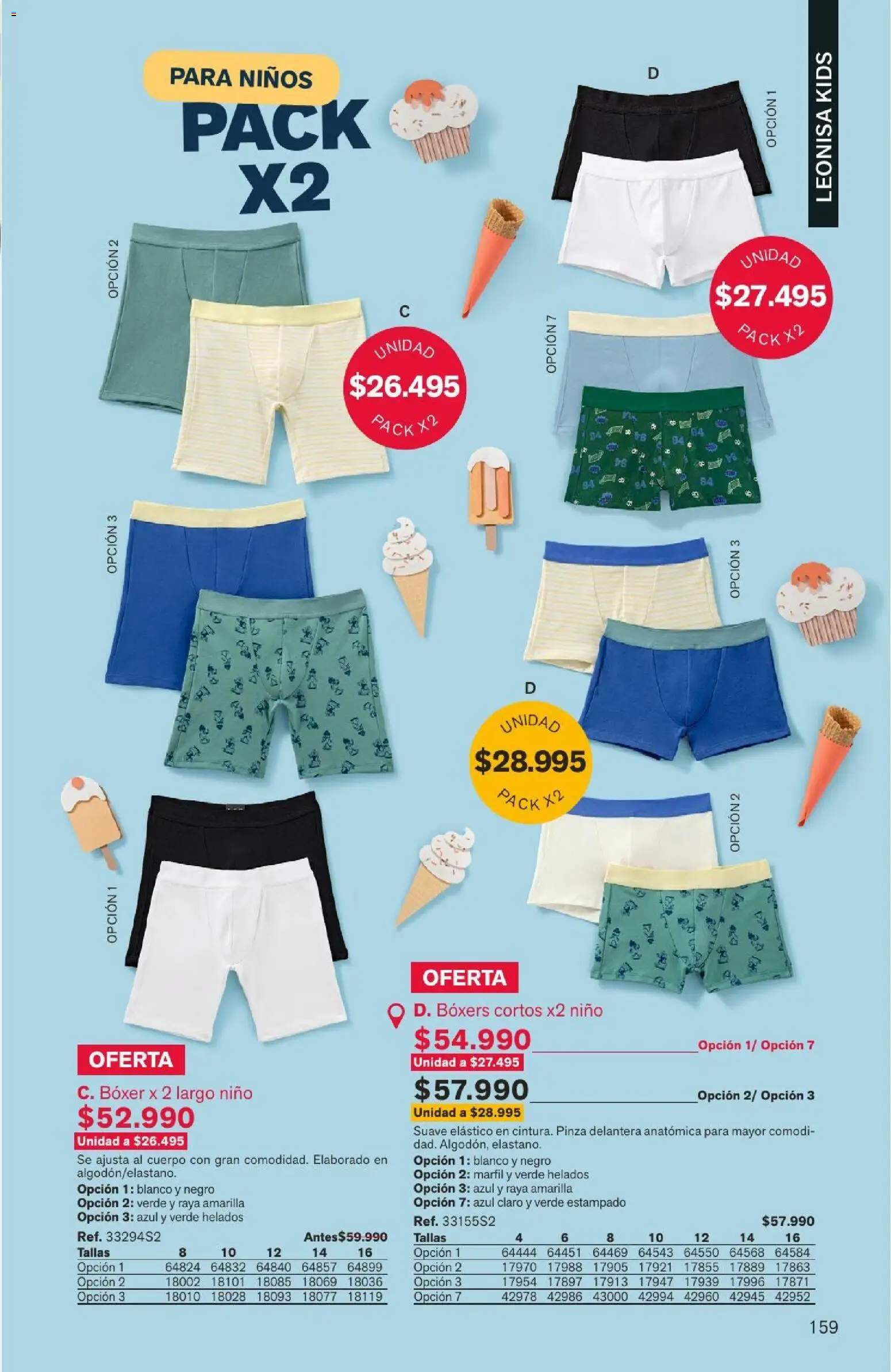 Leonisa revista - valida desde el 04/08/2026 | Página: 159 | Productos: Pinza, Boxers