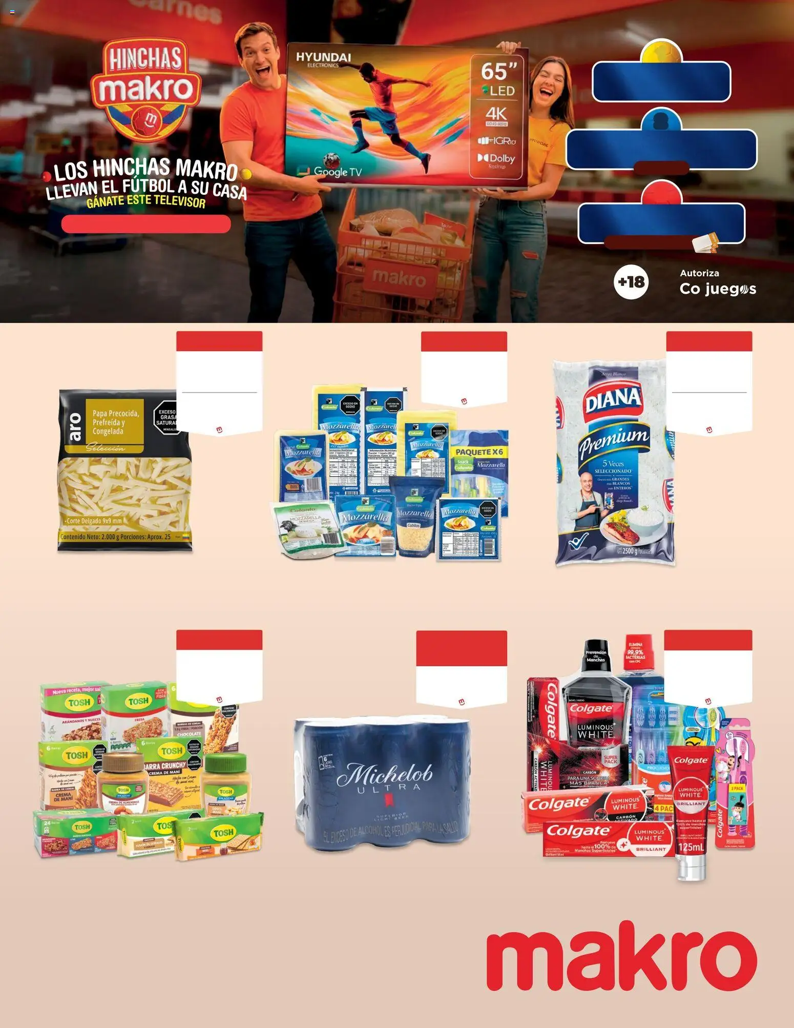 Makro revista - valida desde el 03/07/2026 | Página: 1 | Productos: Almendras, Fresa, Arándanos, Televisor