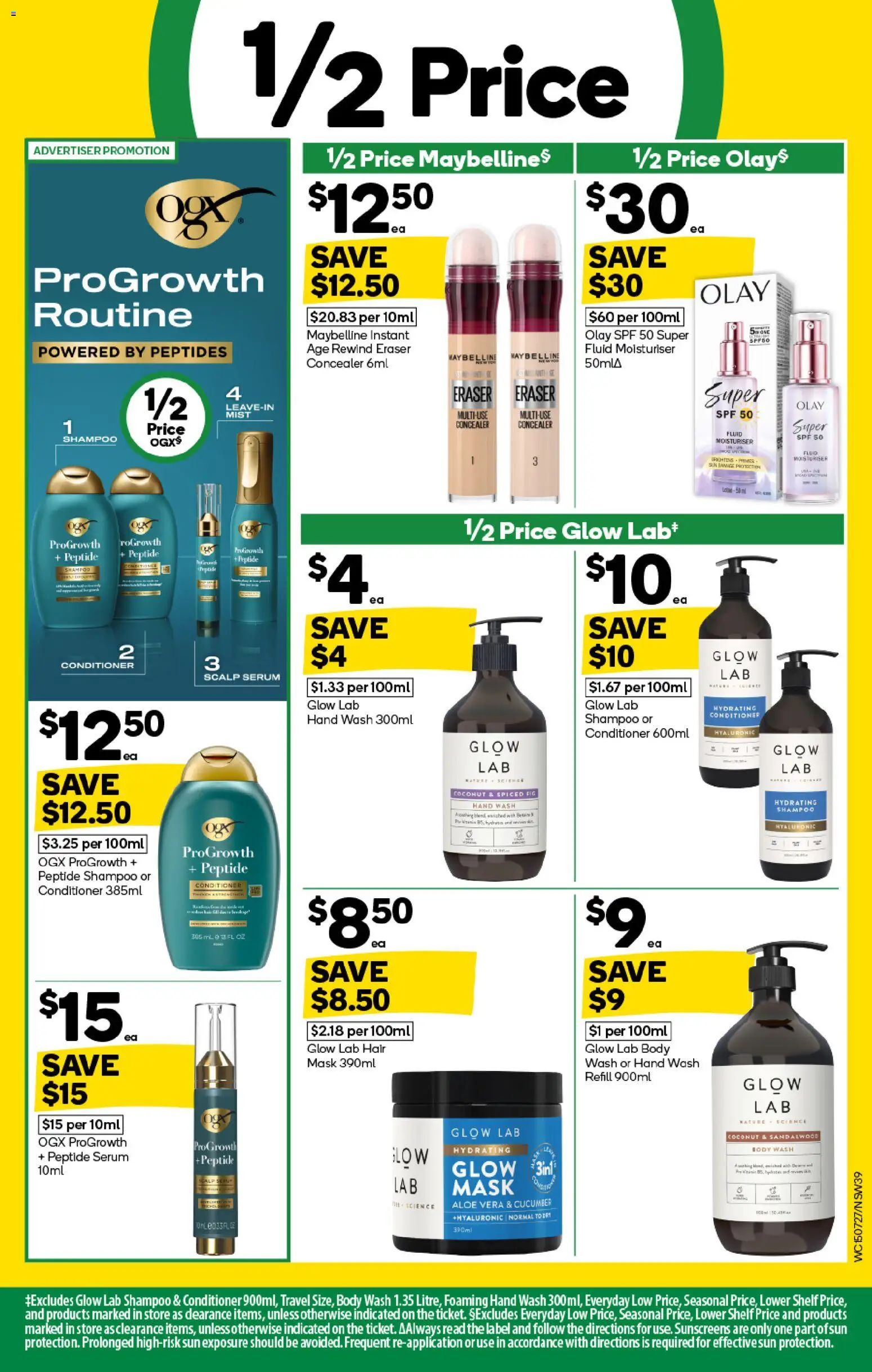 Woolworths catalogue - valid from 15/07/2026 | Page: 39 | Products: Conditioner, Moisturiser, Aloe vera, Hand wash