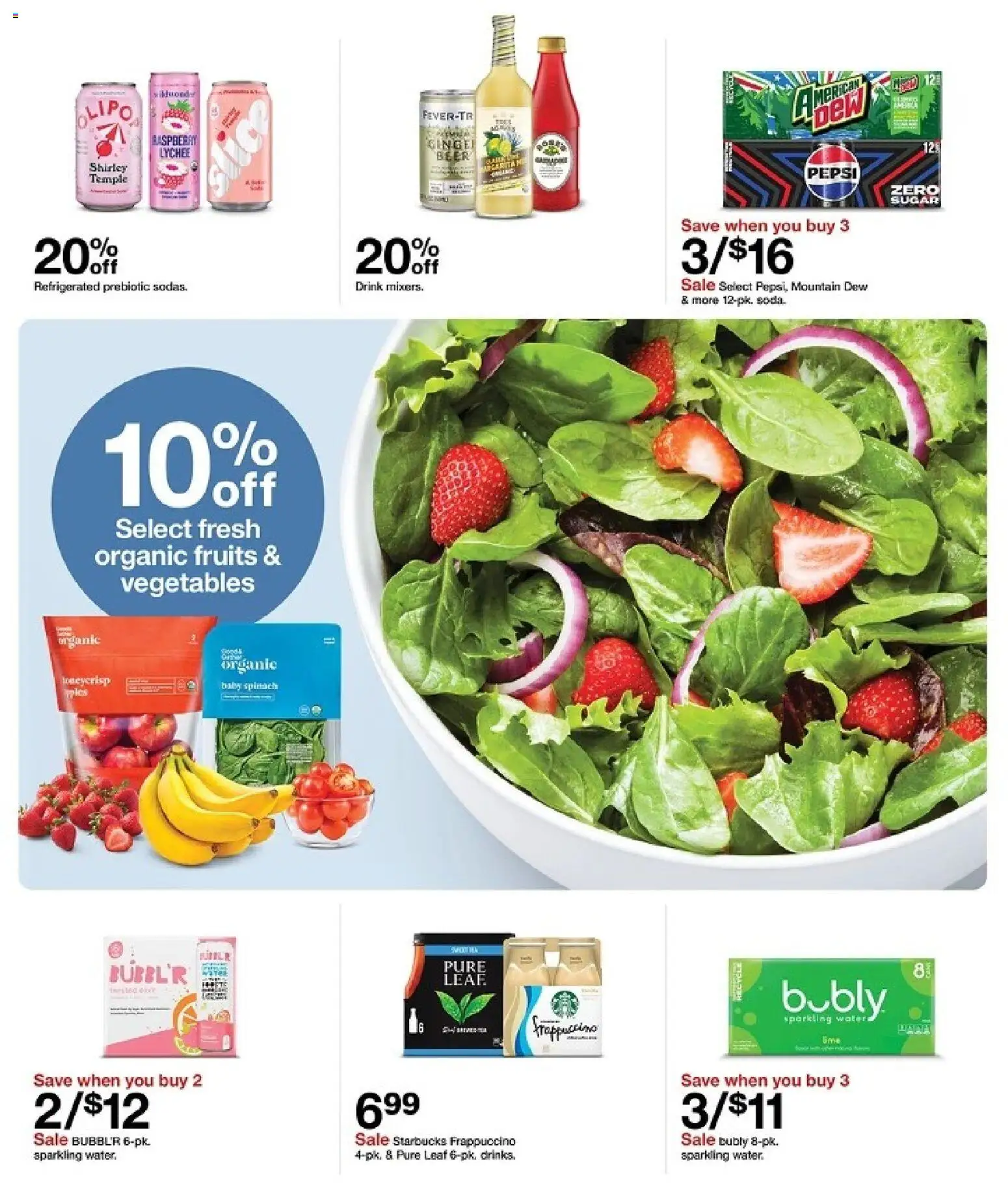 Nuevas ofertas de Target válidas en toda la República Mexicana desde el 12/07/2026. ¡Encuentra las mejores ofertas en Target folleto! | Página: 31 | Productos: Pepsi Zero, Puré
