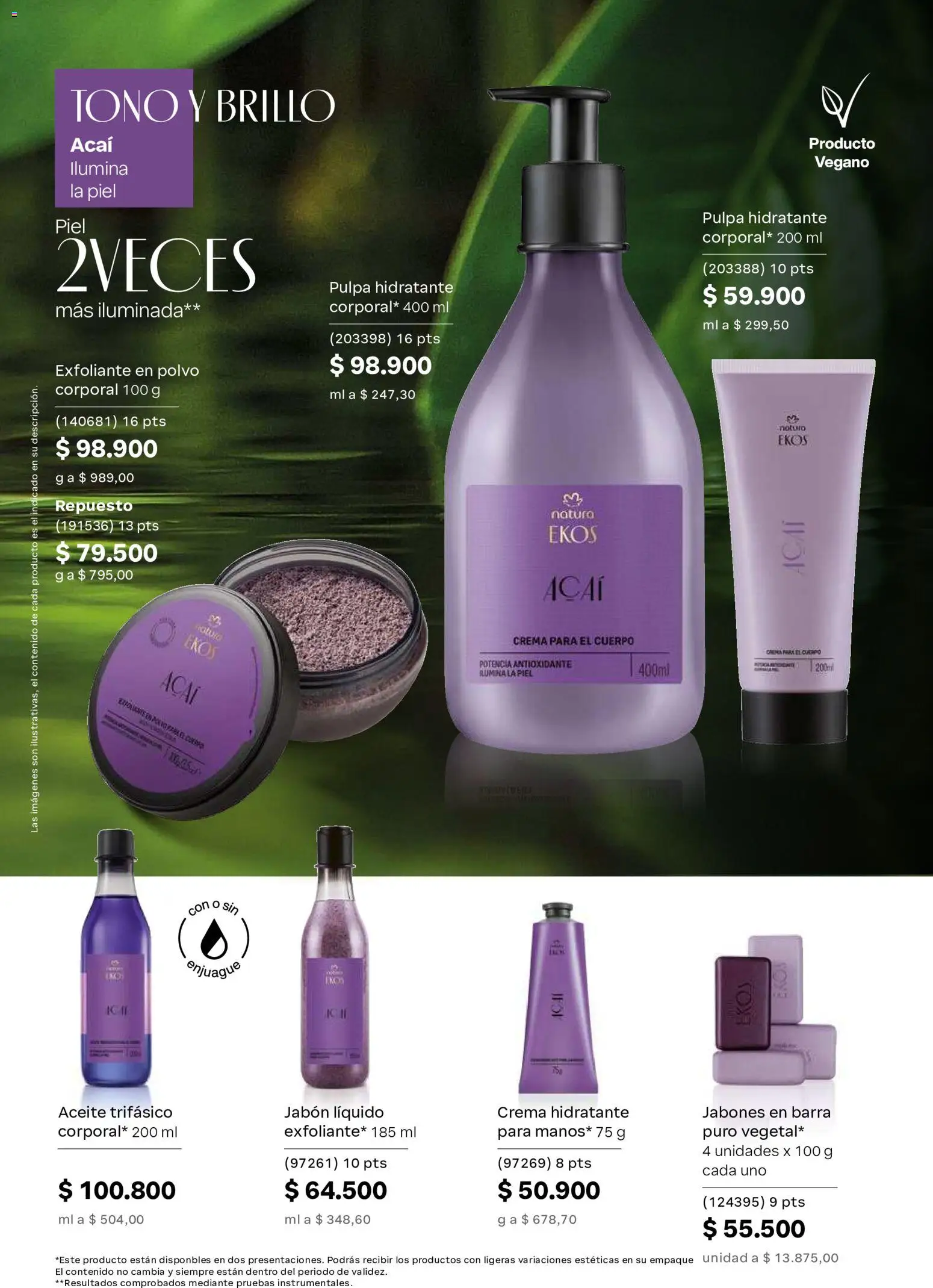 Natura revista - valida desde el 01/07/2026 | Página: 24 | Productos: Crema, Jabón líquido, Crema para el cuerpo, Jabón
