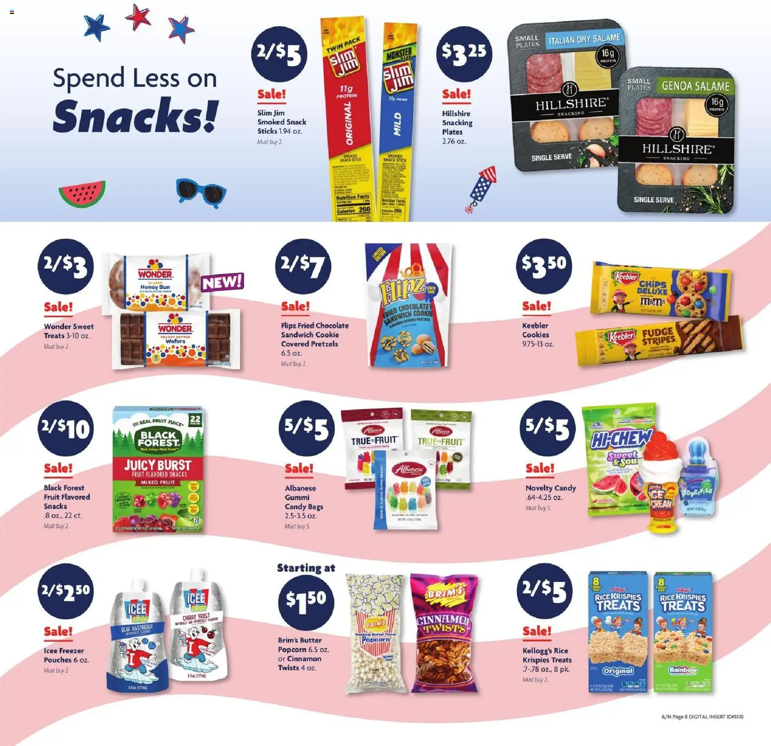 Family Dollar Weekly Ad - valid from 14.06.2026 | Page: 5 | Products: Butter, Chocolate, Chips, Cream