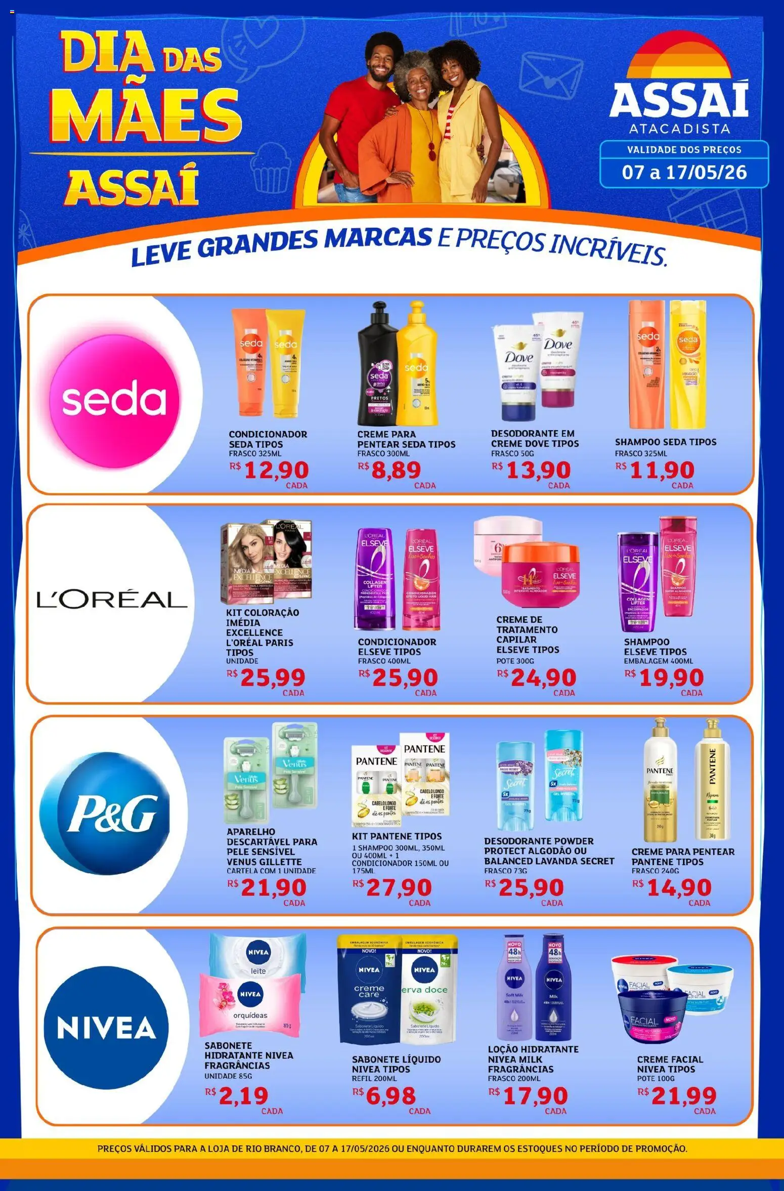 Assaí Atacadista Folheto - válido de 08.05.2026 | Página: 1 | Produtos: Condicionador, Desodorante, Creme, Sabonete líquido