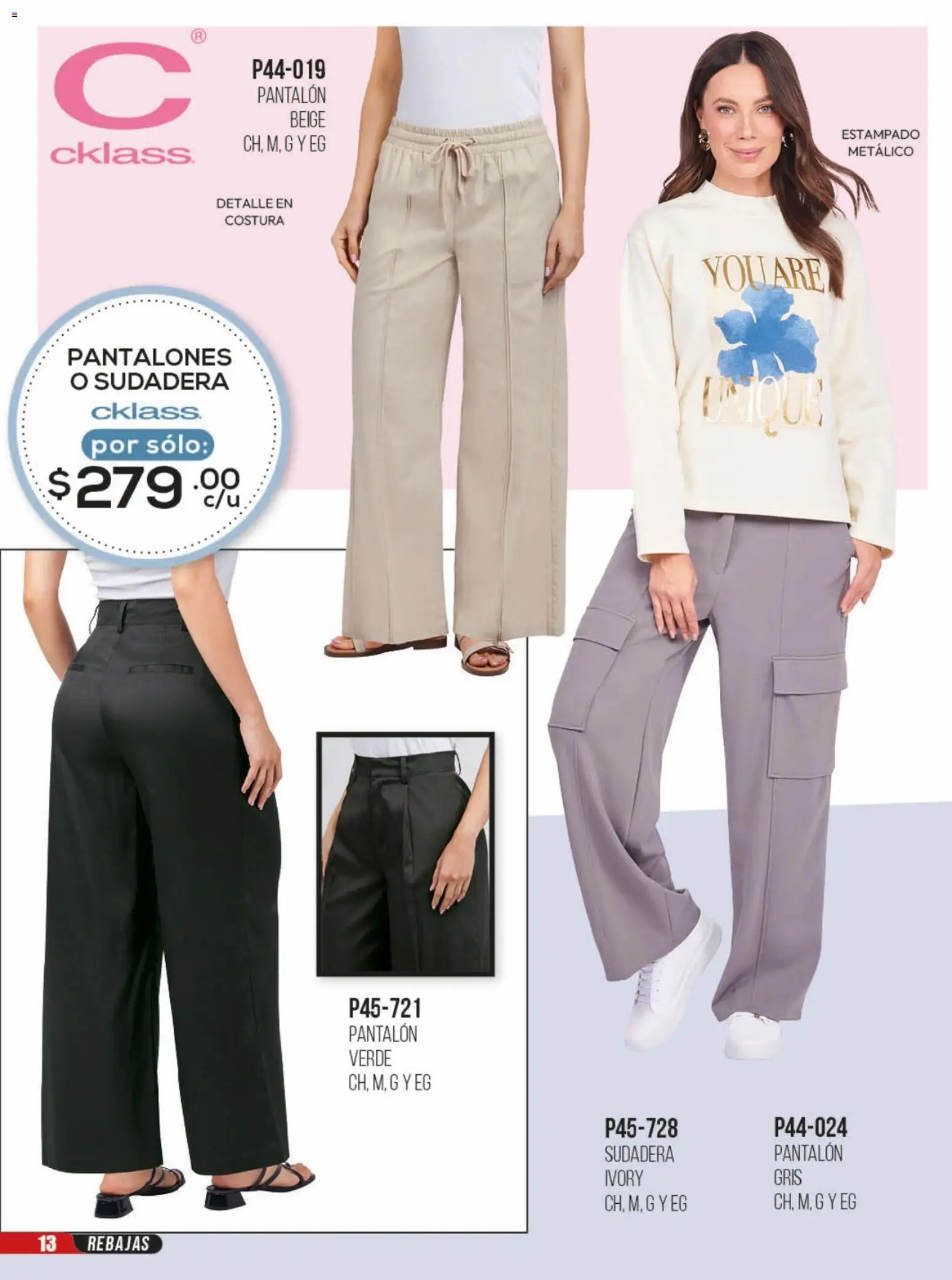 Nuevas ofertas de Cklass válidas en toda la República Mexicana desde el 23/06/2026. ¡Encuentra las mejores ofertas en Cklass catálogo Rebajas sobre rebajas ropa! | Página: 14 | Productos: Pantalones, Sudadera