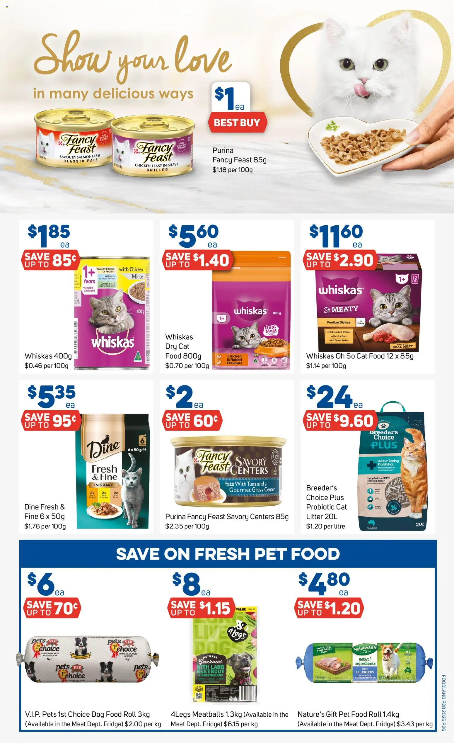 Foodland catalogue - valid from 08/07/2026 | Page: 26 | Products: Duck, Dog food, Tuna, Beetroot