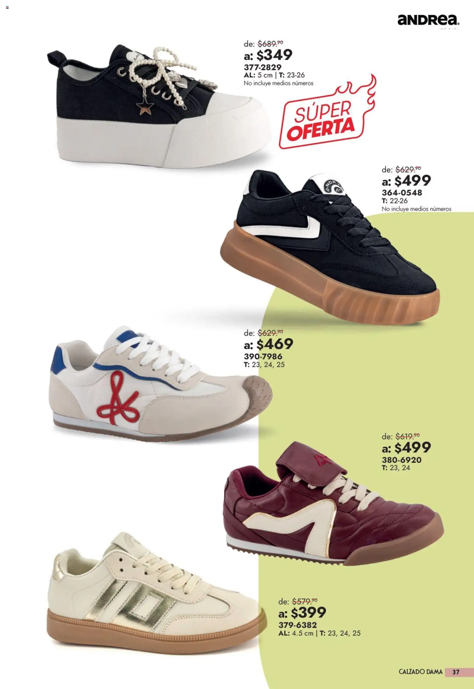 Nuevas ofertas de Andrea válidas en toda la República Mexicana desde el 13/09/2026. ¡Encuentra las mejores ofertas en Andrea catálogo Outlet! | Página: 37