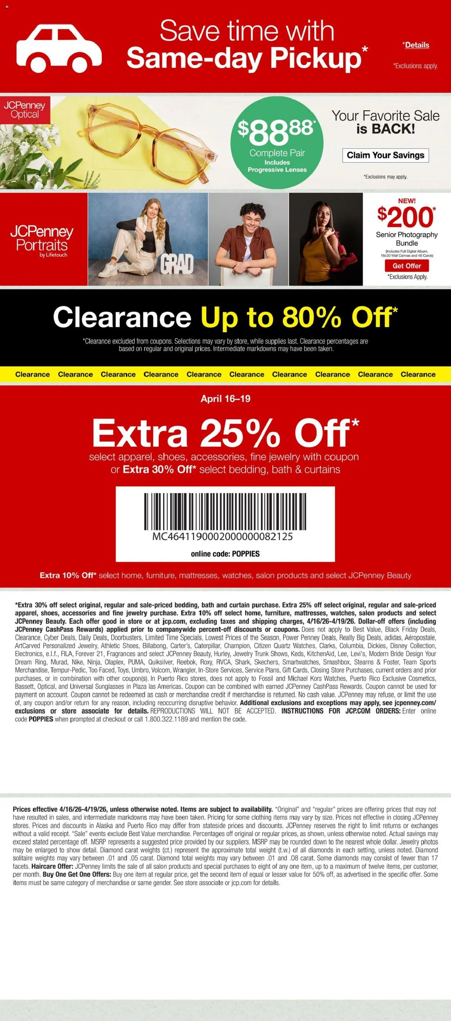 JCPenney Weekly Ad - valid from 16.04.2026 | Page: 9 | Products: Canvas, Bath, Weight