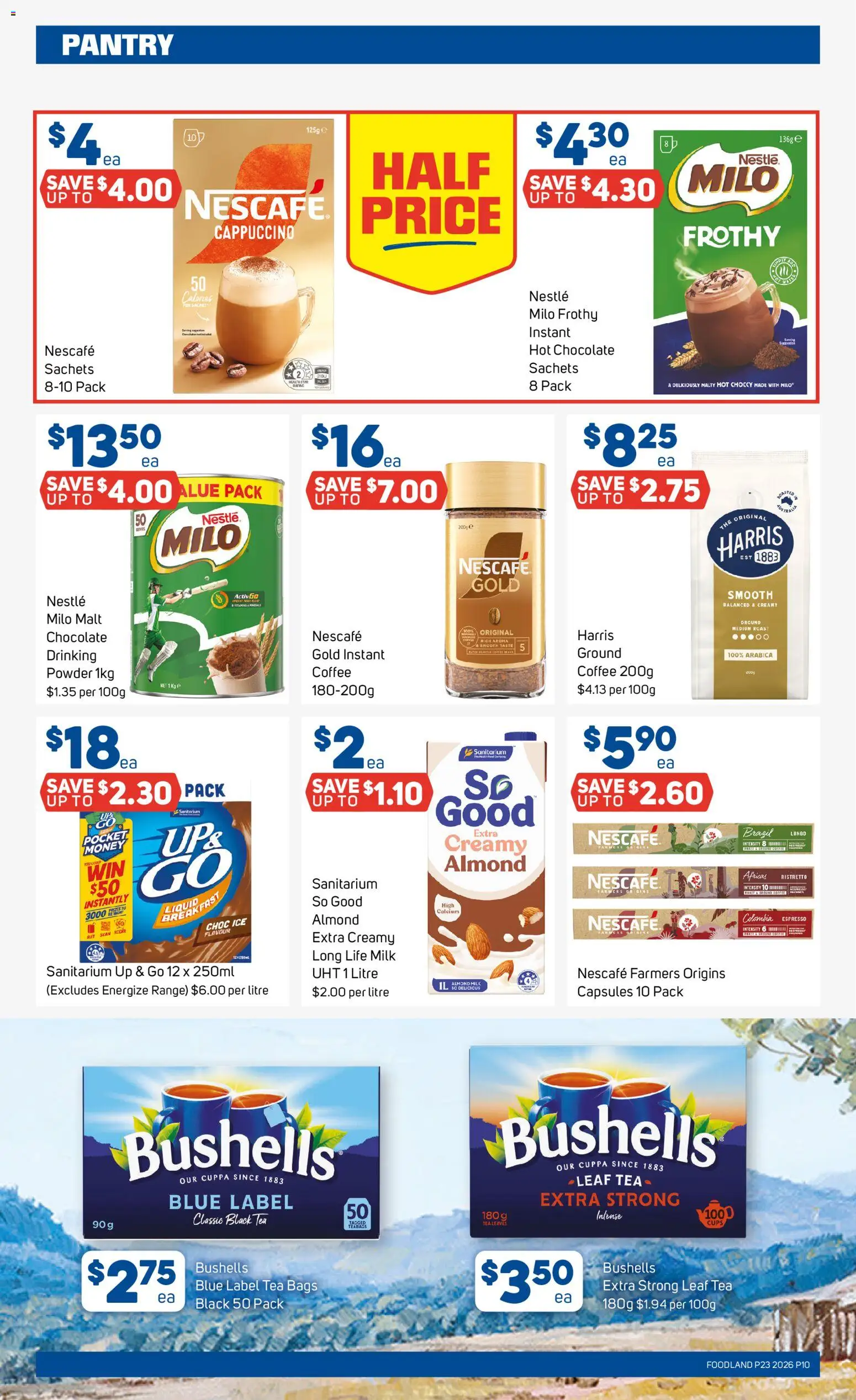 Foodland catalogue - valid from 03.06.2026 | Page: 10 | Products: Cups, Coffee, Tea, Up & go