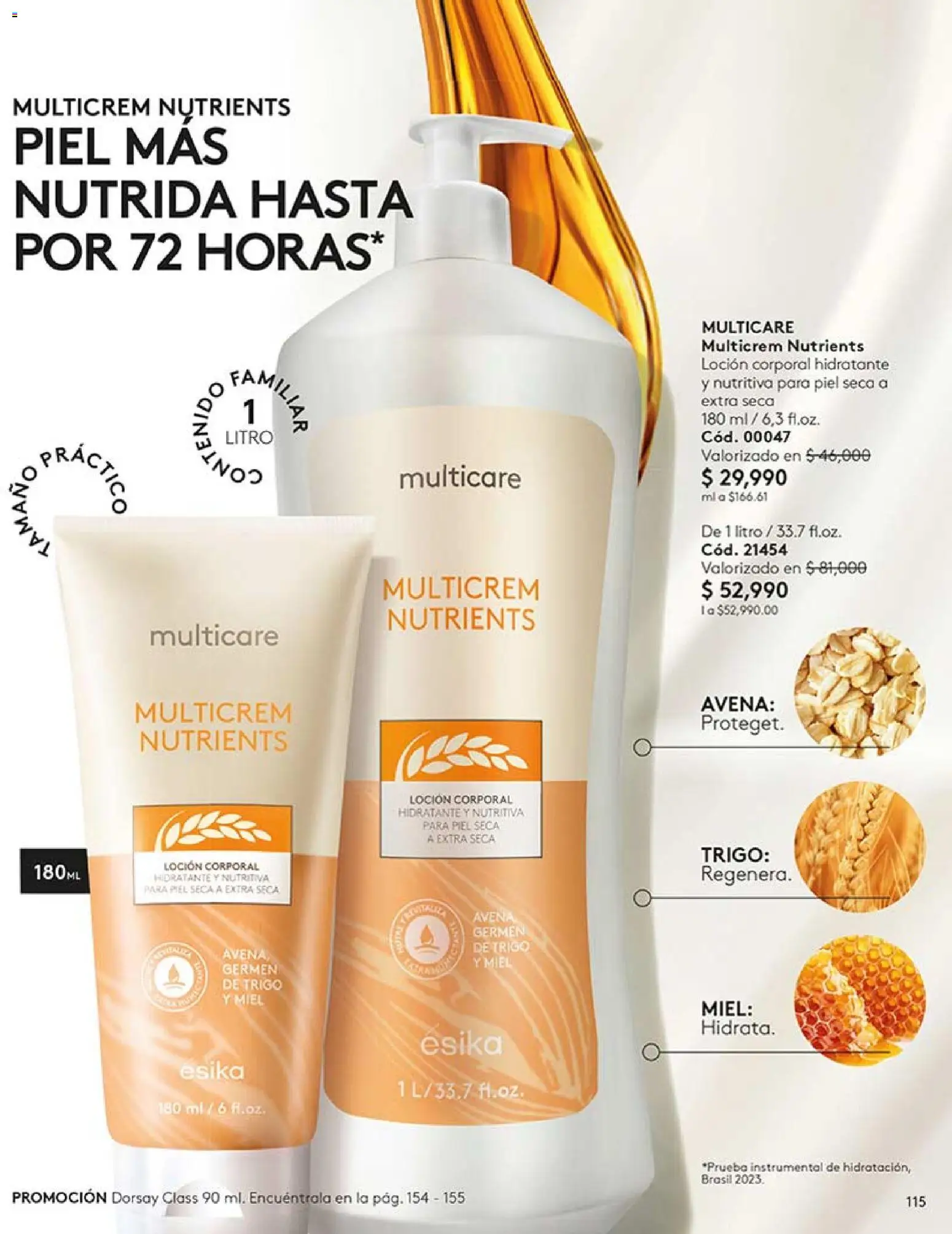 Ésika revista - valida desde el 13.03.2026 | Página: 115 | Productos: Avena, Loción