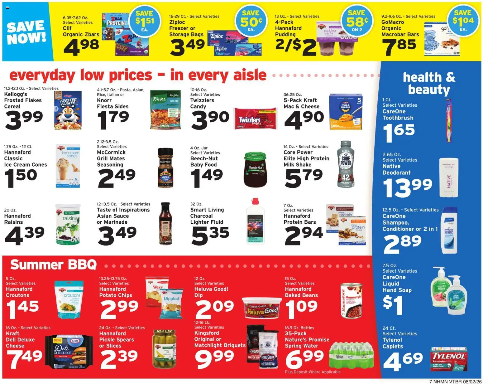 Hannaford Weekly Flyer - valid from 08/02/2026 | Page: 11 | Products: Milk, Cheese, Soap, Melon