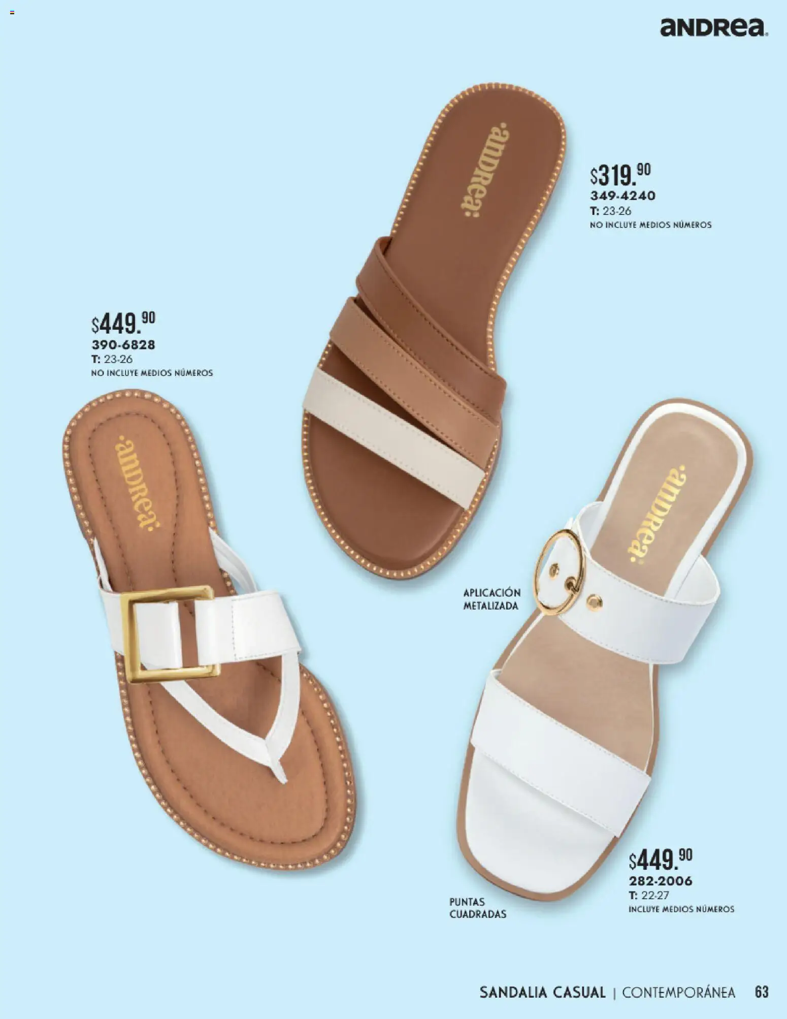Nuevas ofertas de Andrea válidas en toda la República Mexicana desde el 24.05.2026. ¡Encuentra las mejores ofertas en Andrea catálogo Verano! | Página: 63