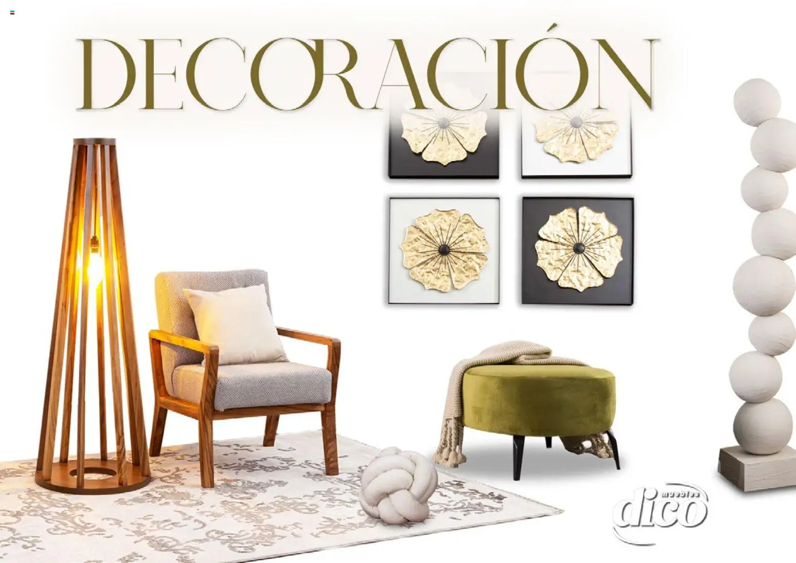 Nuevas ofertas de Muebles Dico válidas en toda la República Mexicana desde el 09/12/2025. ¡Encuentra las mejores ofertas en Muebles Dico catálogo Decoración! | Página: 1 | Productos: Decoración