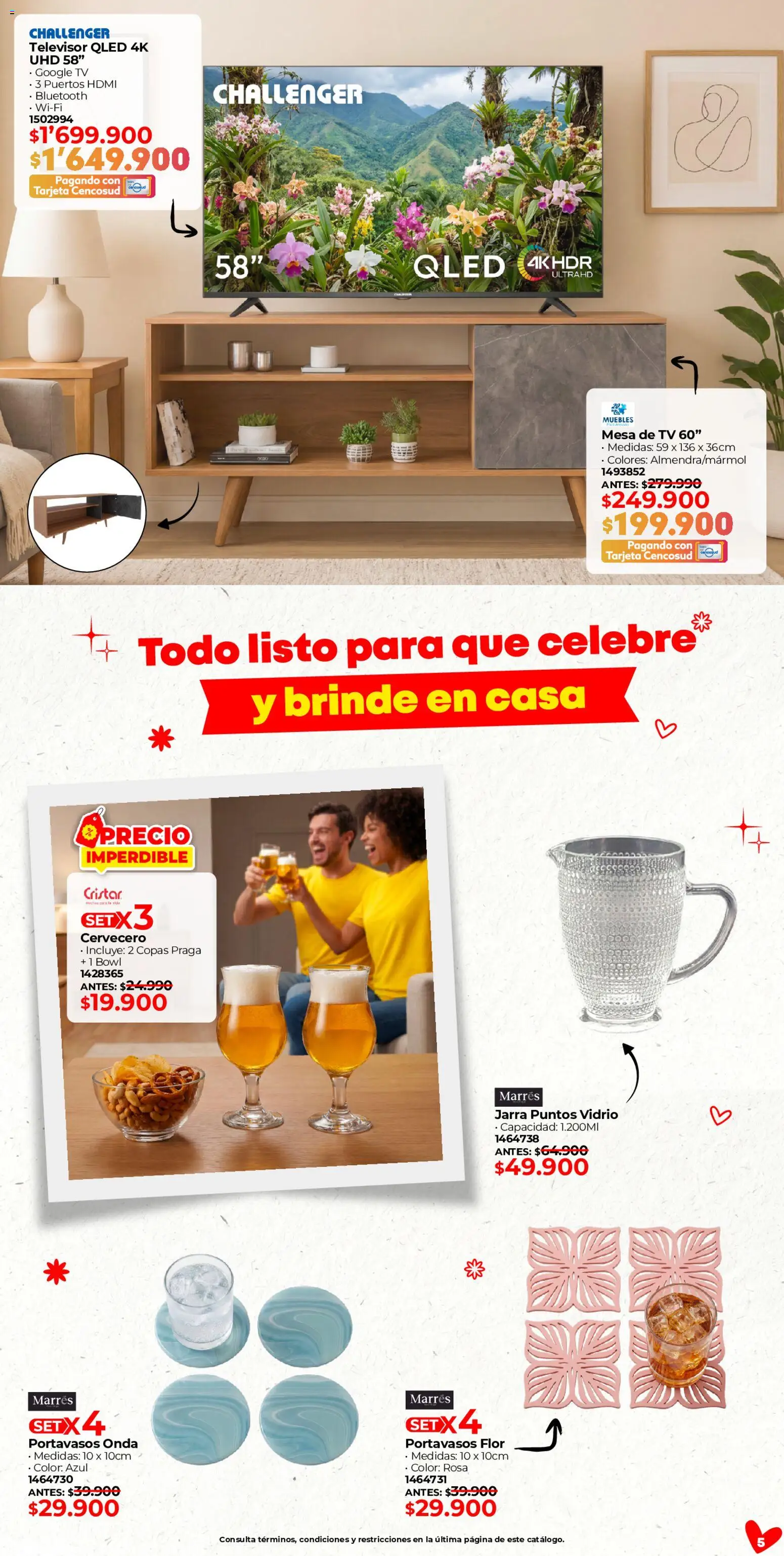 Easy revista - valida desde el 06.05.2026 | Página: 5 | Productos: Televisor, Jarra, Mesa, Mesa de TV