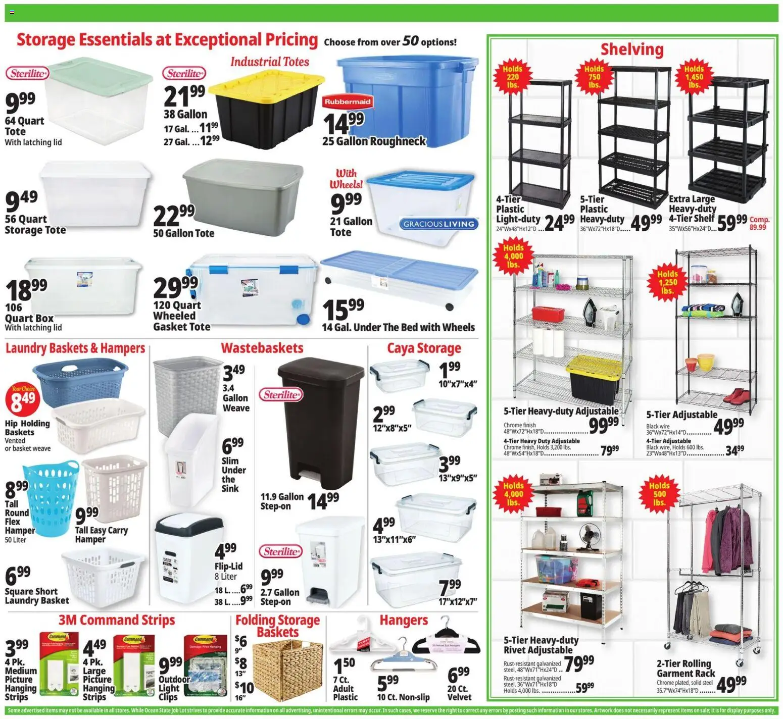 Ocean State Job Lot Weekly Ad - valid from 07/09/2026 | Page: 16 | Products: Shelf, Wire, Rivet, Gasket
