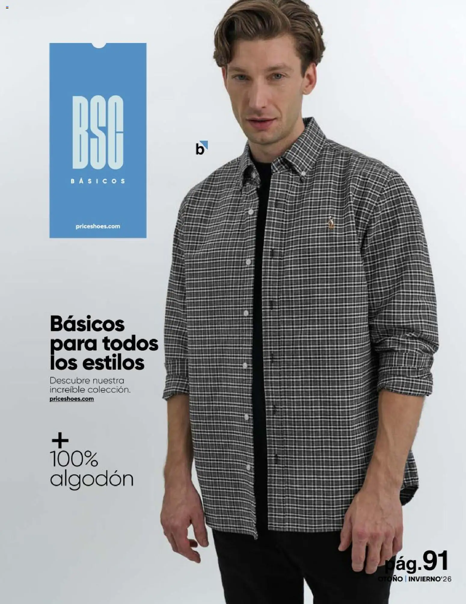 Nuevas ofertas de Price Shoes válidas en toda la República Mexicana desde el 23/07/2026. ¡Encuentra las mejores ofertas en Price Shoes catálogo Básicos! | Página: 91 | Productos: Algodón