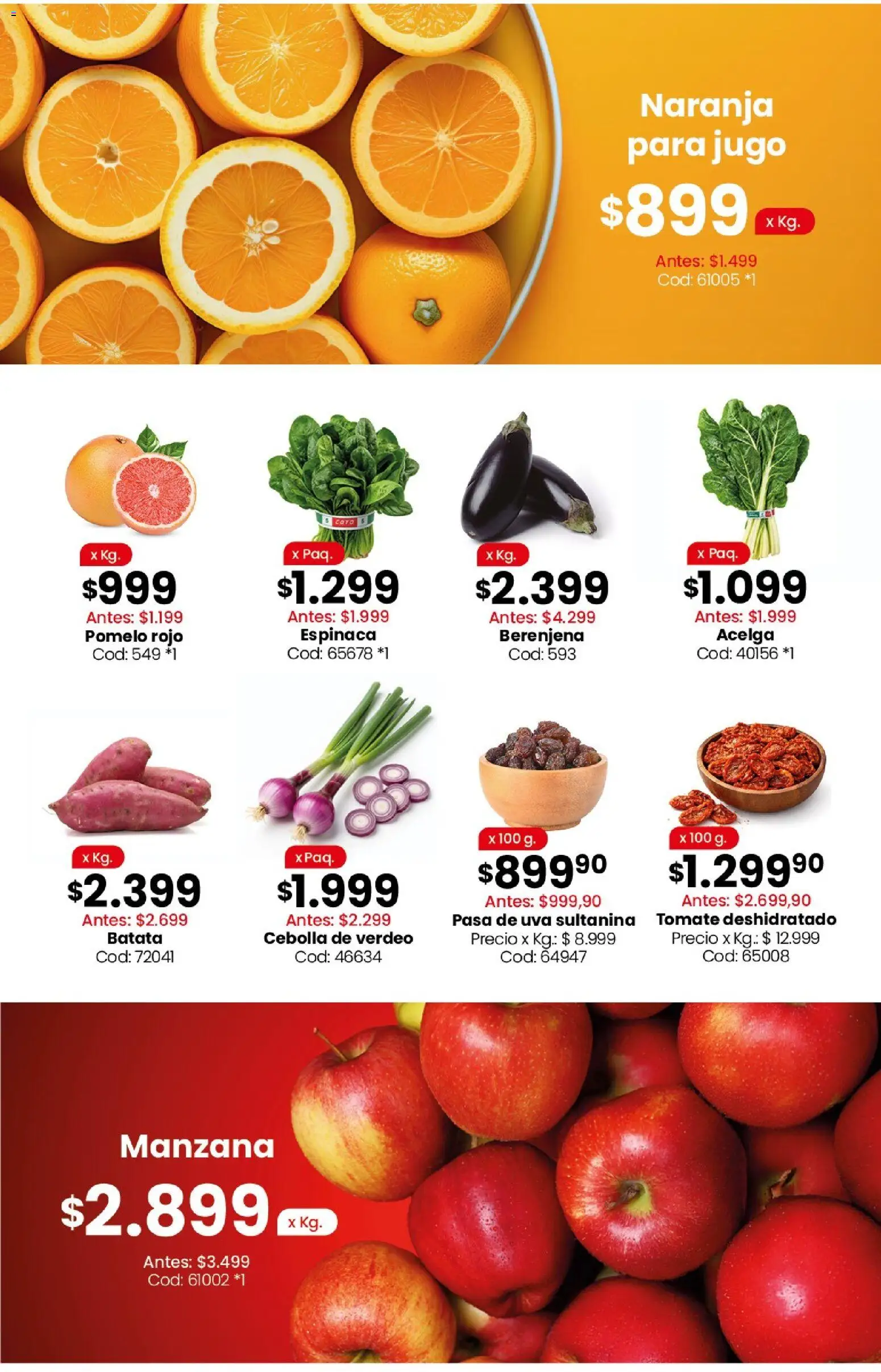 Coto  Ofertas │ válido desde el 21/09/2026 | Página: 3 | Productos: Batata, Tomate, Manzana, Espinaca