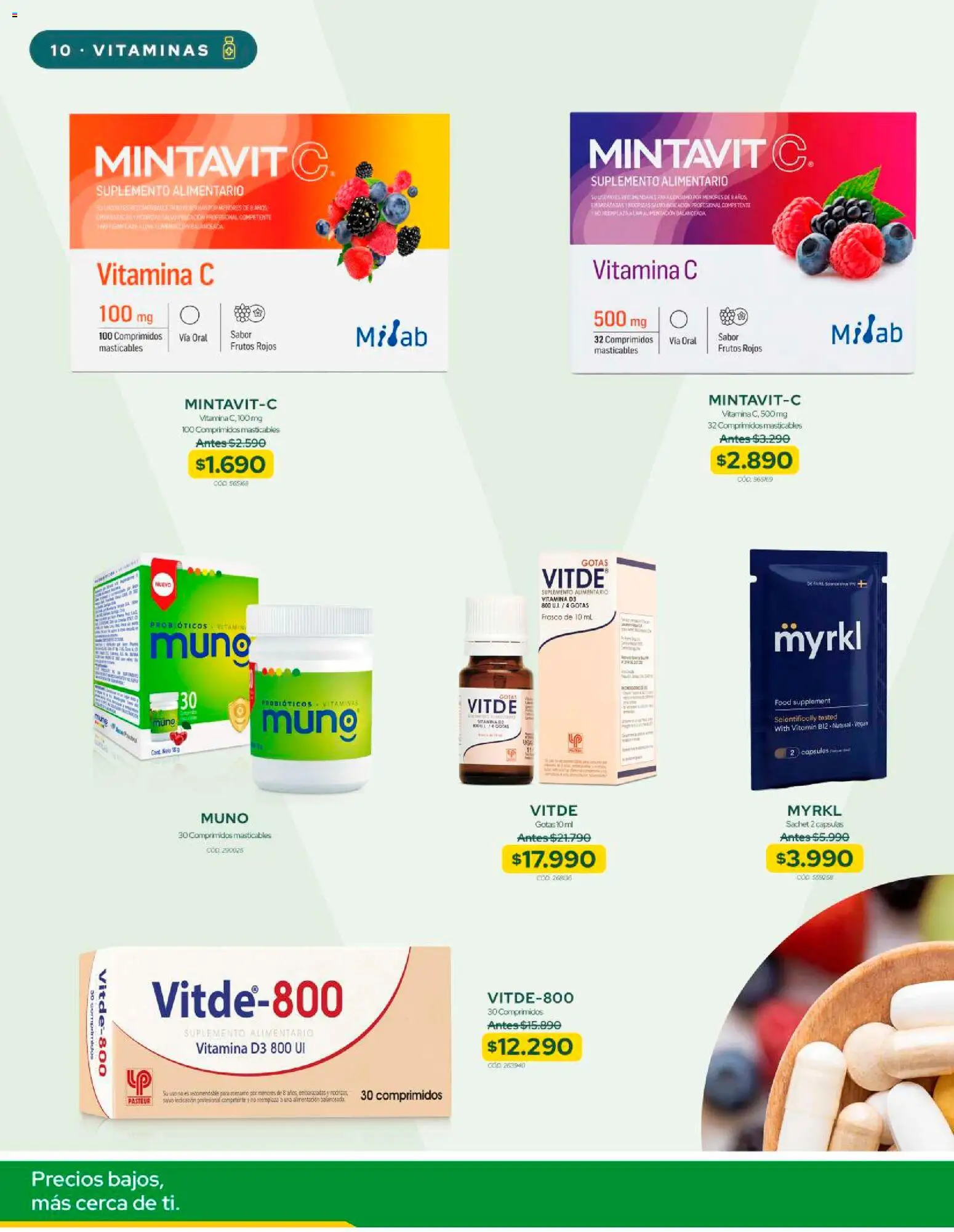 Cruz Verde Descuentos │ válido desde el 31.08.2026 | Página: 10 | Productos: Frasco, Probióticos, Frutos rojos, Asado