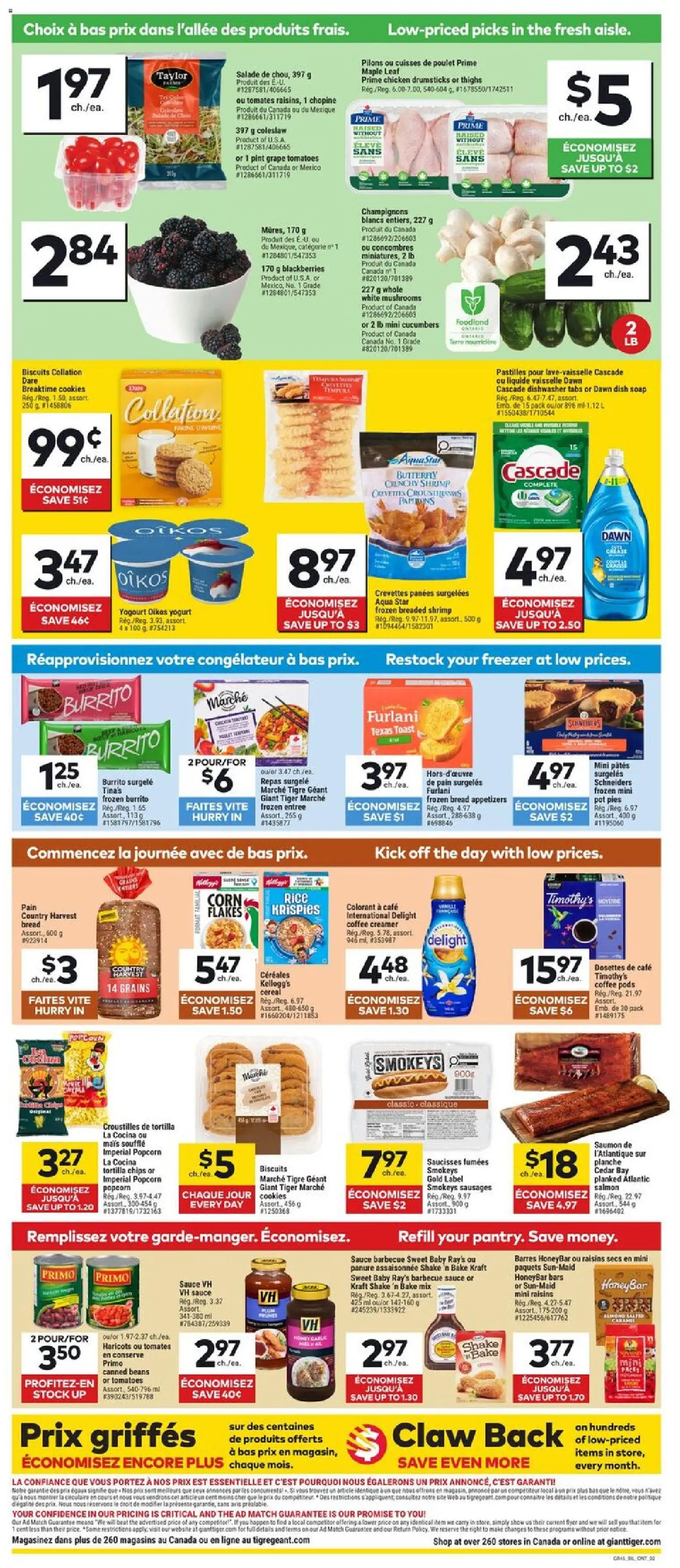 Giant Tiger flyer valid from 10.06.2026 | Page: 2 | Products: Dishwasher, Soap, Detergent, Tomatoes