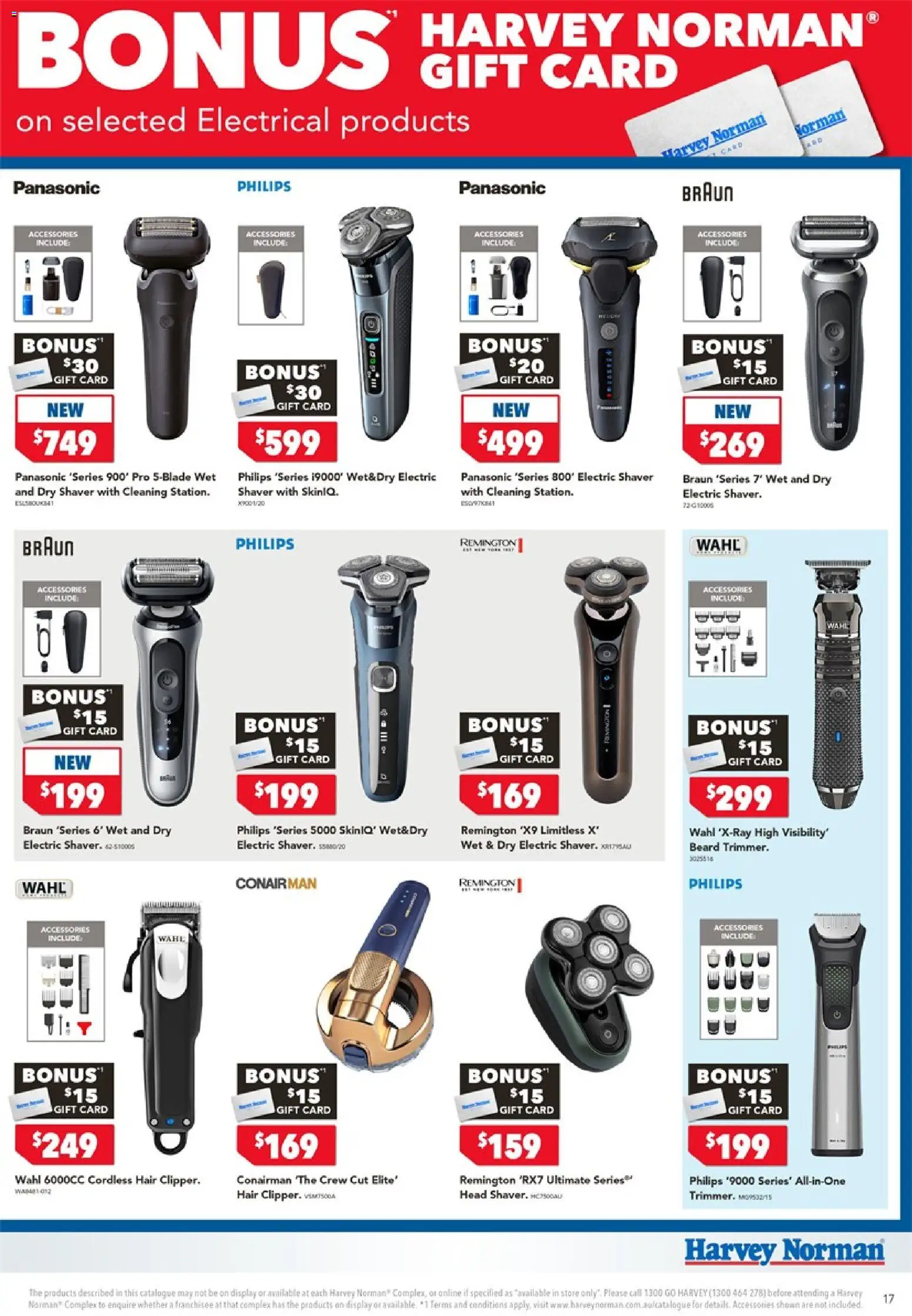 Harvey Norman catalogue - valid from 06/08/2026 | Page: 17 | Products: Accessories, Electric shaver