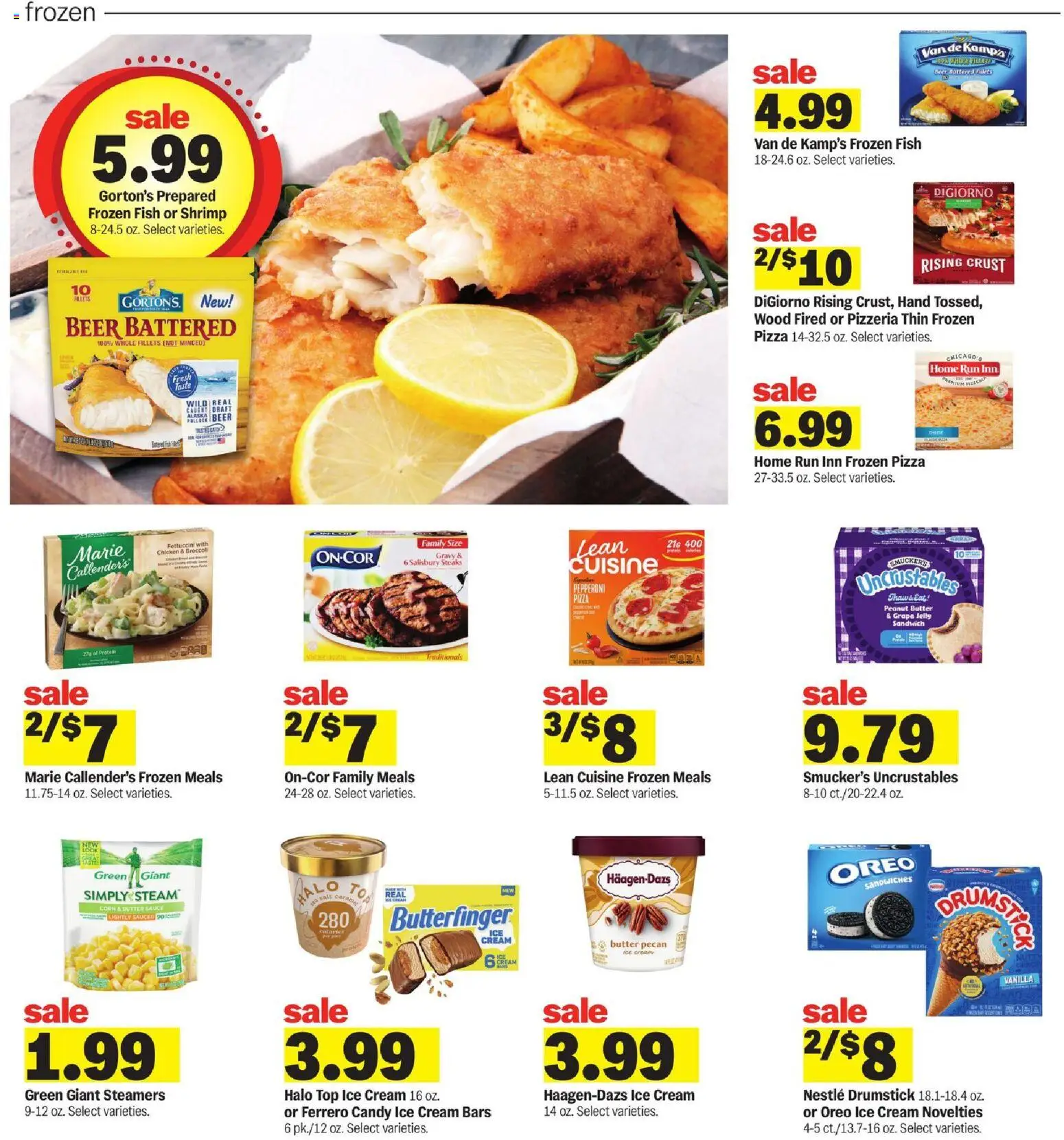Meijer Weekly Ad - valid from 11.03.2026 | Page: 8 | Products: Broccoli, Butter, Pizza, Beer