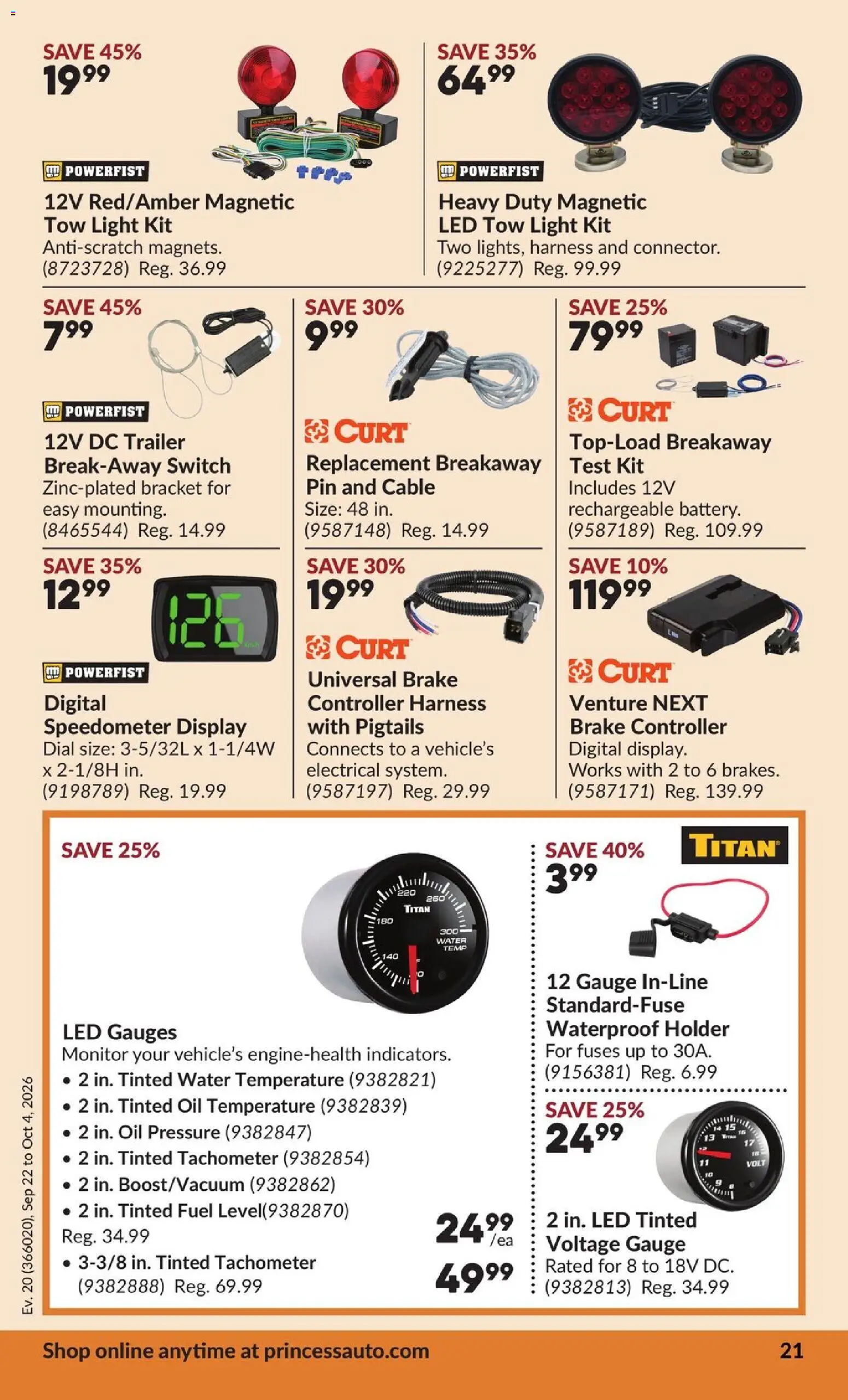 Princess Auto flyer valid from Sep 22, 2026 | Page: 26
