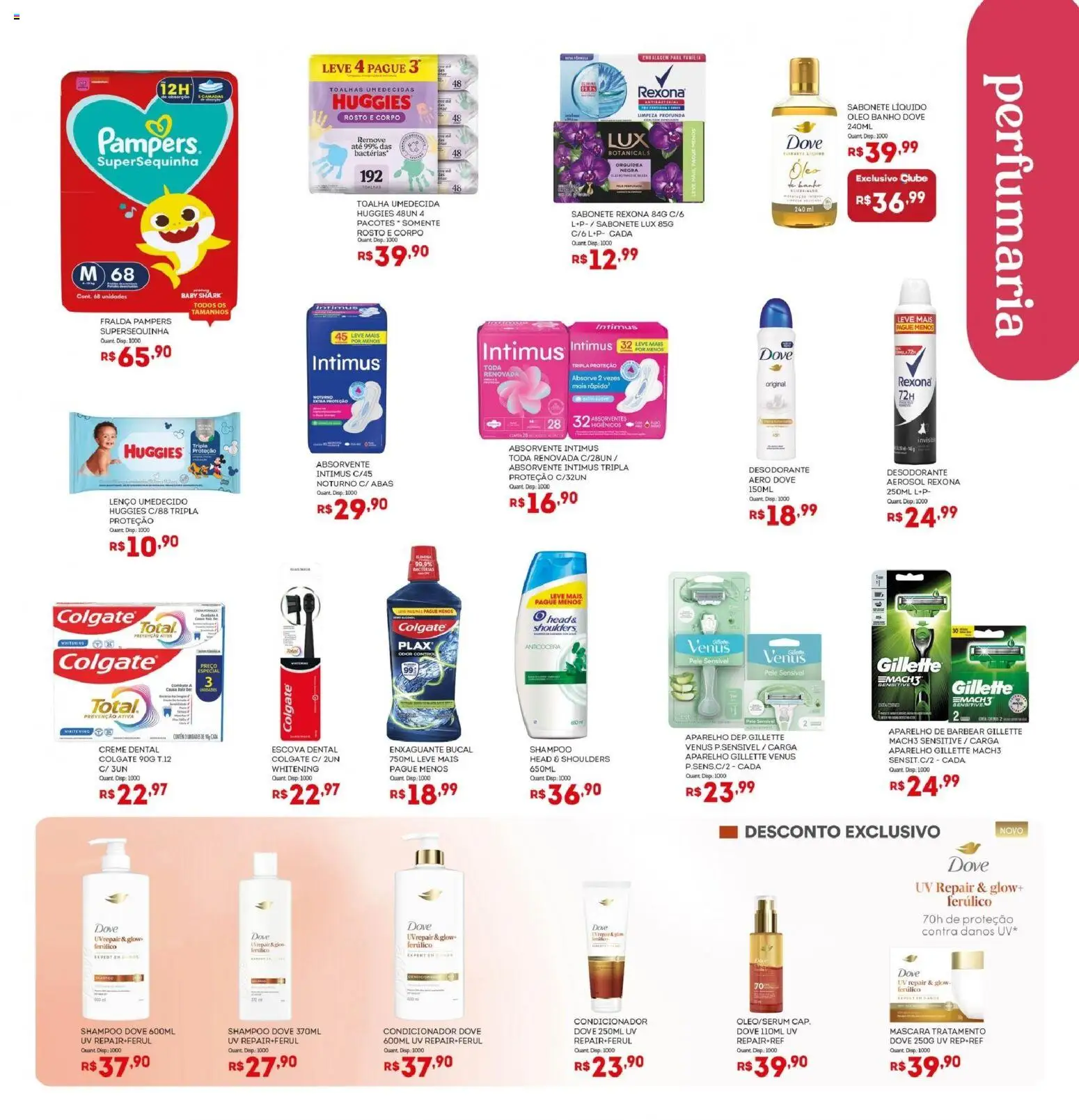 Bistek Supermercados Folheto - válido de 22.04.2026 | Página: 15 | Produtos: Pampers, Lenço, Rexona, Absorvente