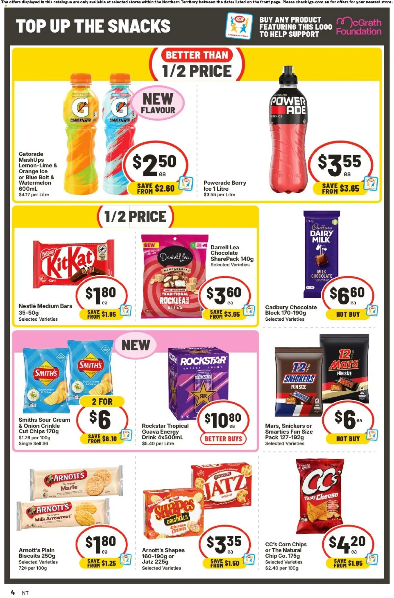 IGA catalogue - valid from 16/09/2026 | Page: 5 | Products: Corn, Milk, Chips, Biscuits