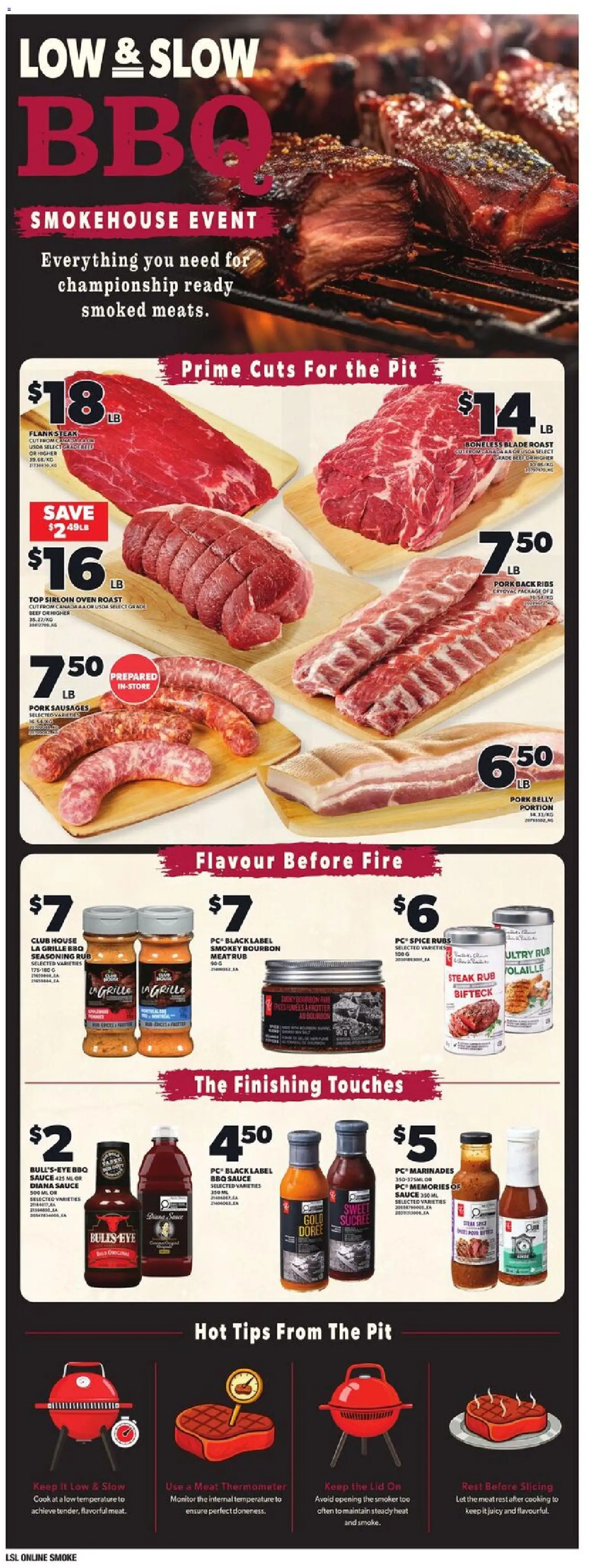Loblaws flyer valid from Jul 23, 2026 | Page: 5 | Products: PC, Oven, Thermometer, Pork