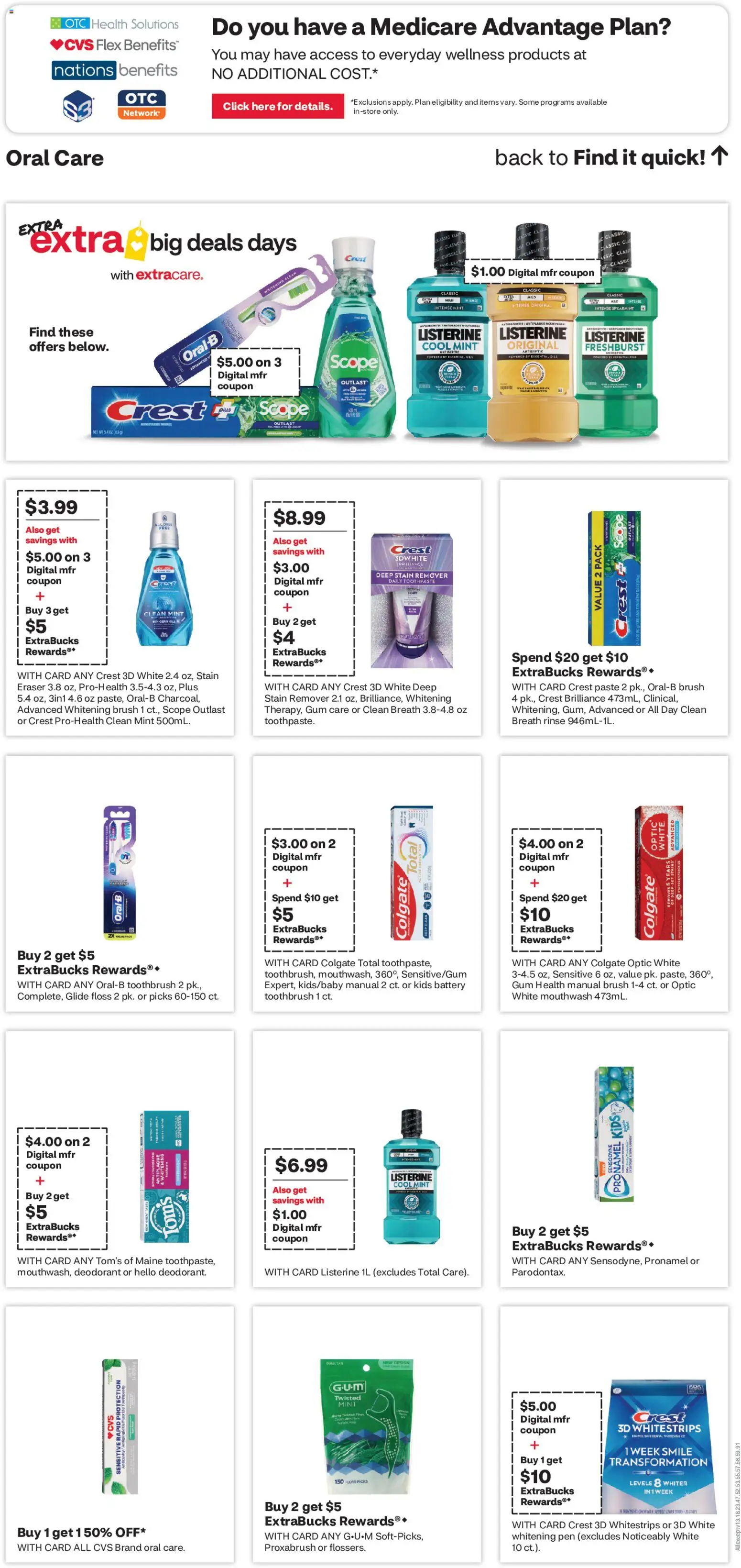 CVS Pharmacy Weekly Ad - valid from 10/04/2026 | Page: 15 | Products: Pen, Brush, Deodorant, Toothbrush