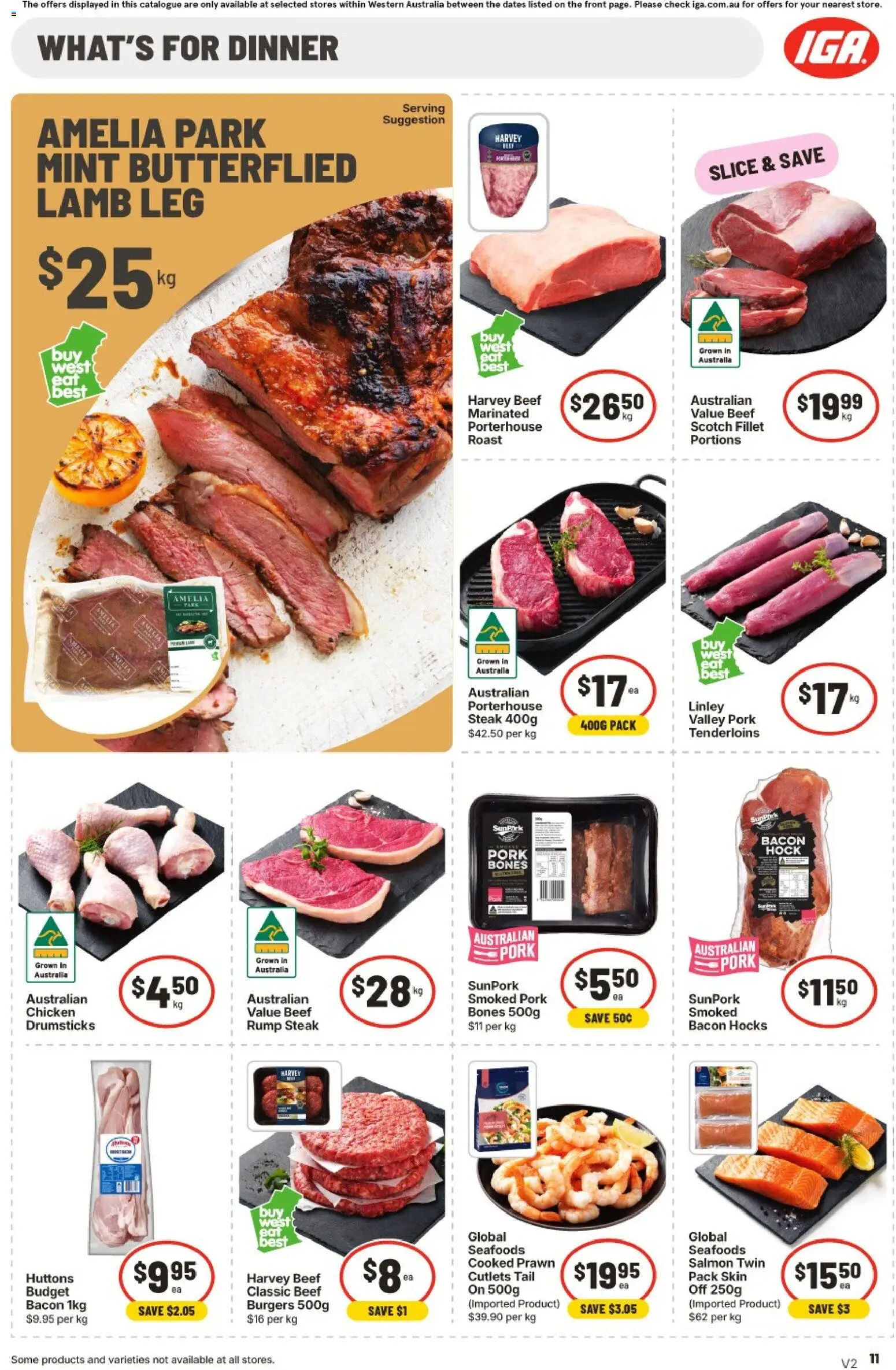 IGA catalogue - valid from 22/07/2026 | Page: 11 | Products: Pork, Beef, Vest, Steak