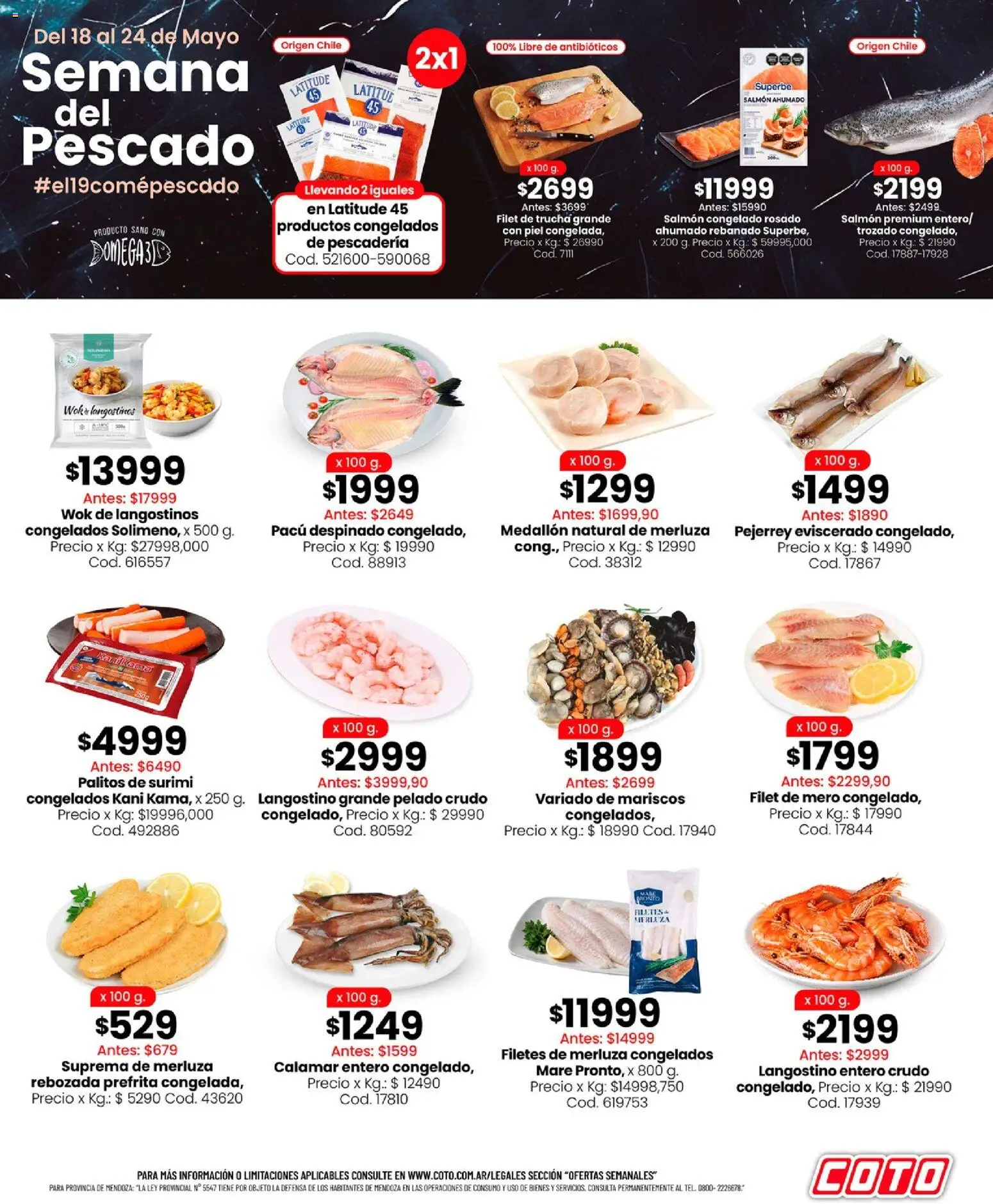 Coto - Semana del Pescado │ válido desde el 18.05.2026 | Página: 1 | Productos: Wok, Pescado