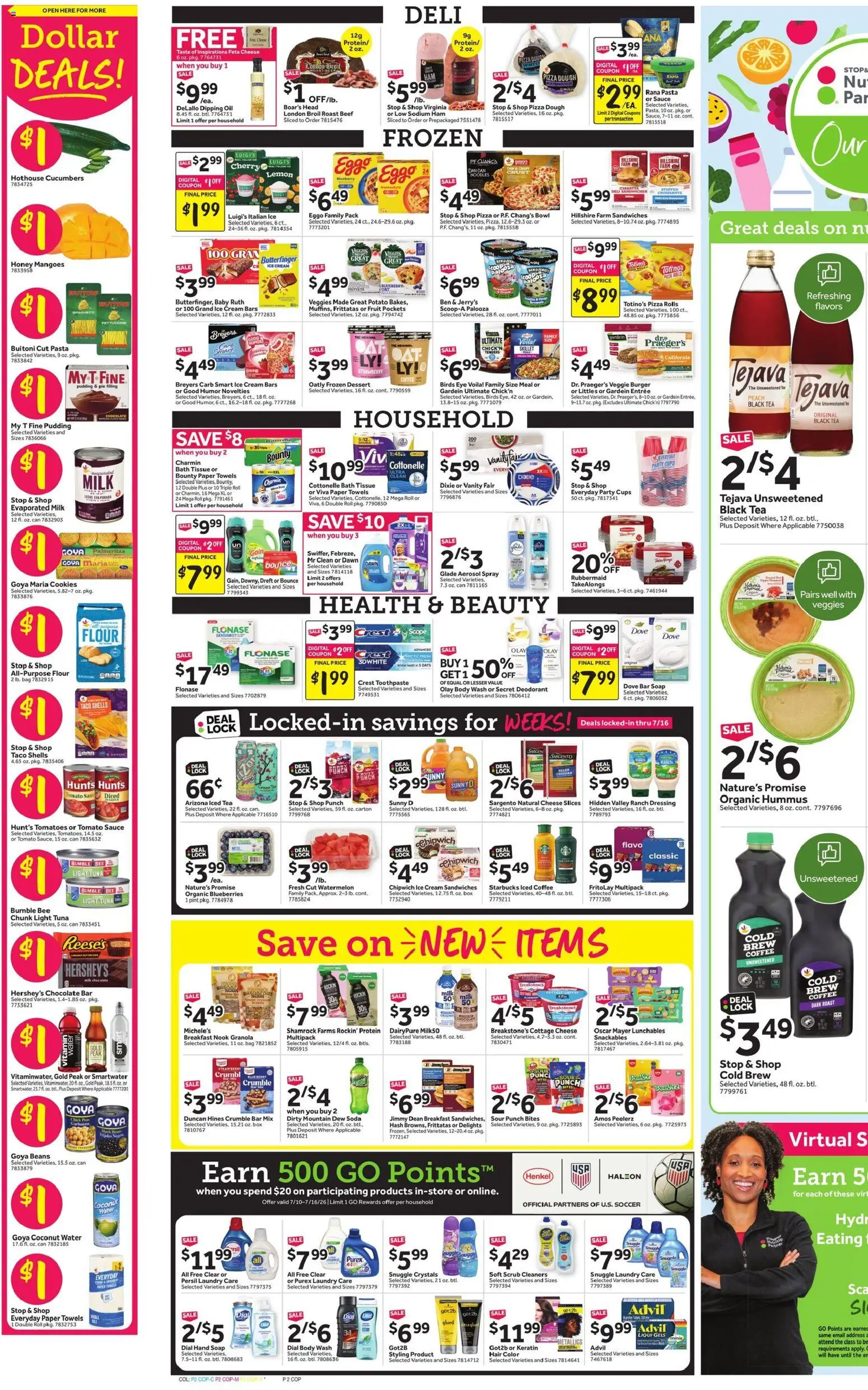 Stop & Shop Weekly Circular - CT - valid from 07/10/2026 | Page: 4 | Products: Green Tea, Noodles, Body Wash, Bag