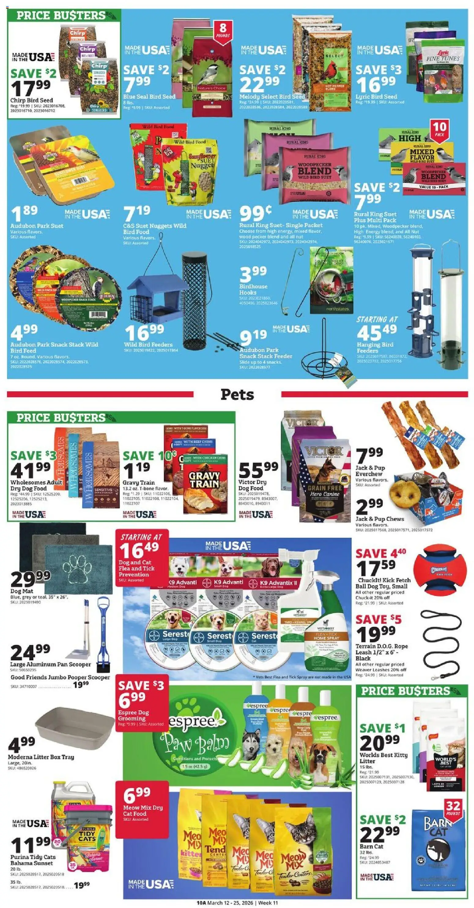 Rural King Weekly Ad - valid from 12.03.2026 | Page: 10 | Products: Box, Pan, Dog Food, Cat Food