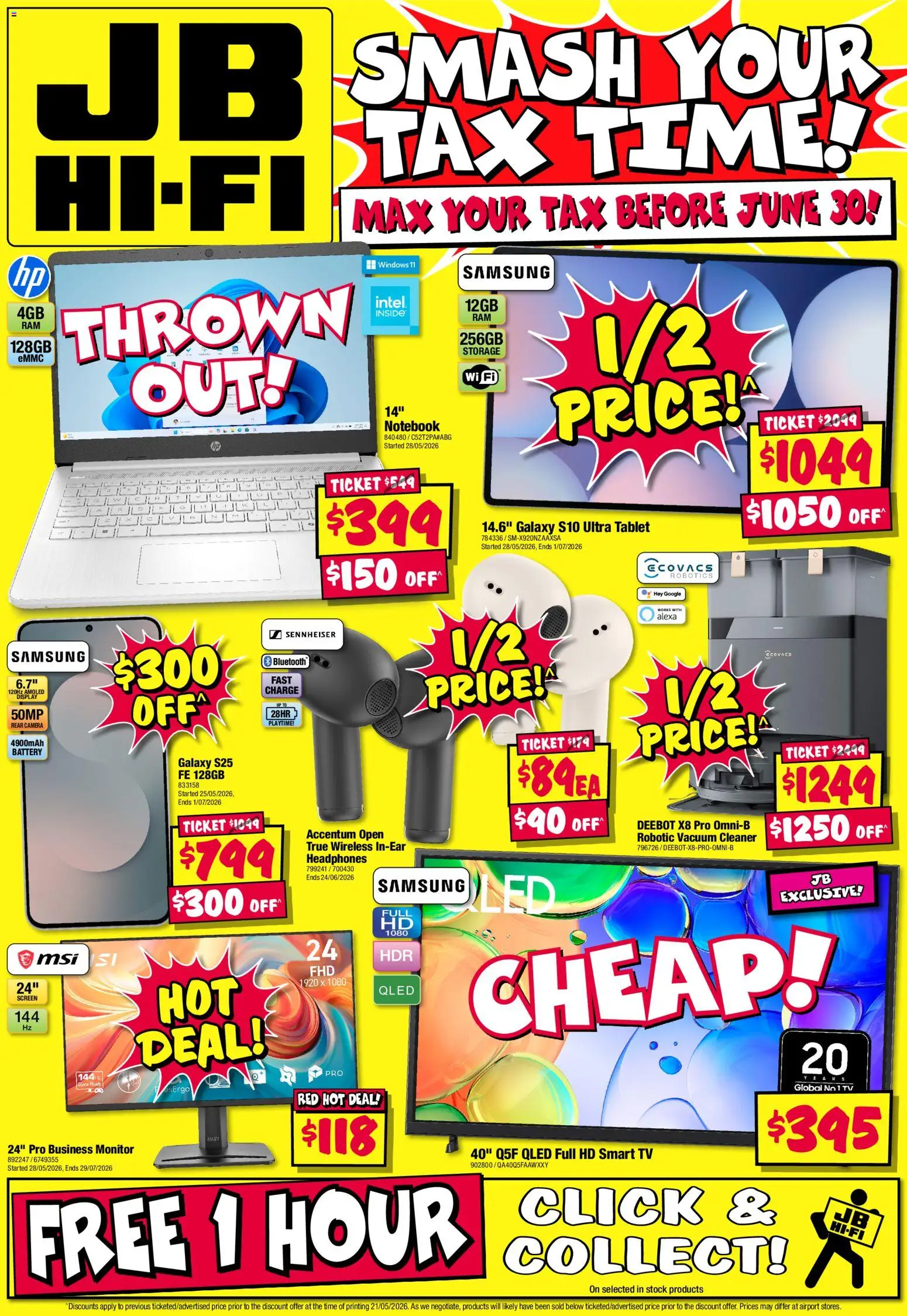 JB Hi-Fi catalogue - valid from 04.06.2026 | Page: 32 | Products: Notebook, Tv, Smart tv, Screen