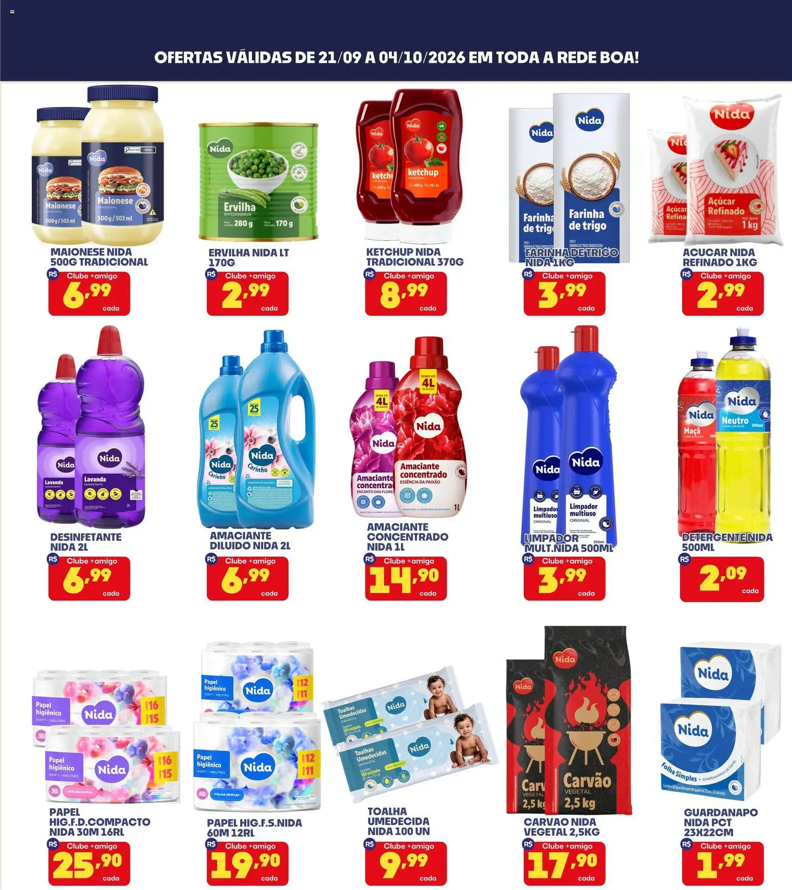 Boa Supermercados Folheto - válido de 21/09/2026 | Página: 2 | Produtos: Farinha de trigo, Ketchup, Papel higiênico, Guardanapo