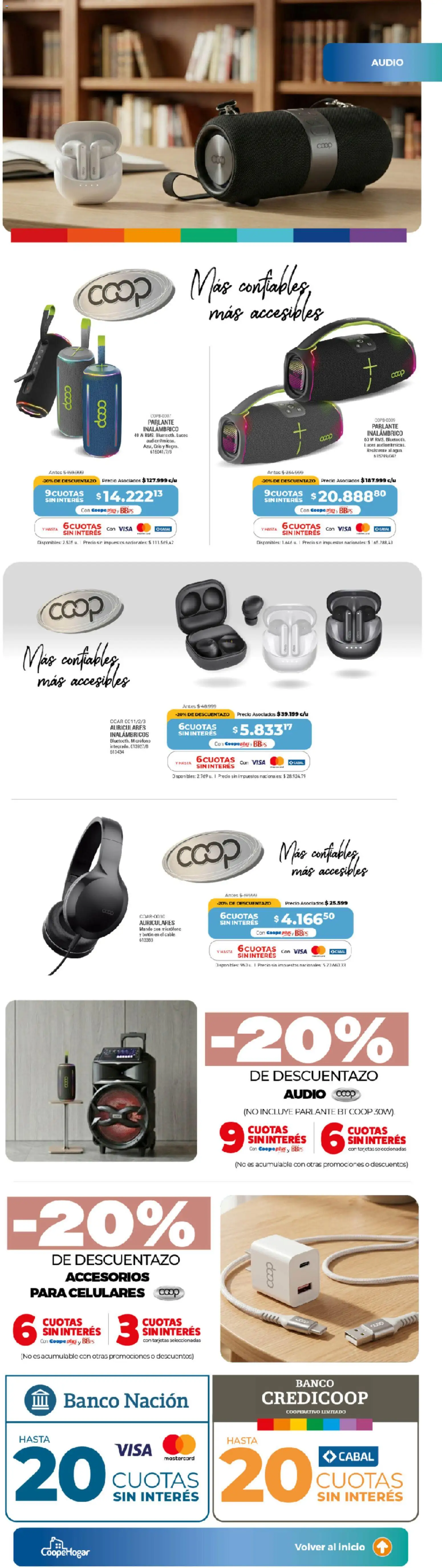 Cooperativa Obrera - Elegí nuestras marcas │ válido desde el 13/08/2026 | Página: 11 | Productos: Audio, Auriculares, Micrófono, Parlante