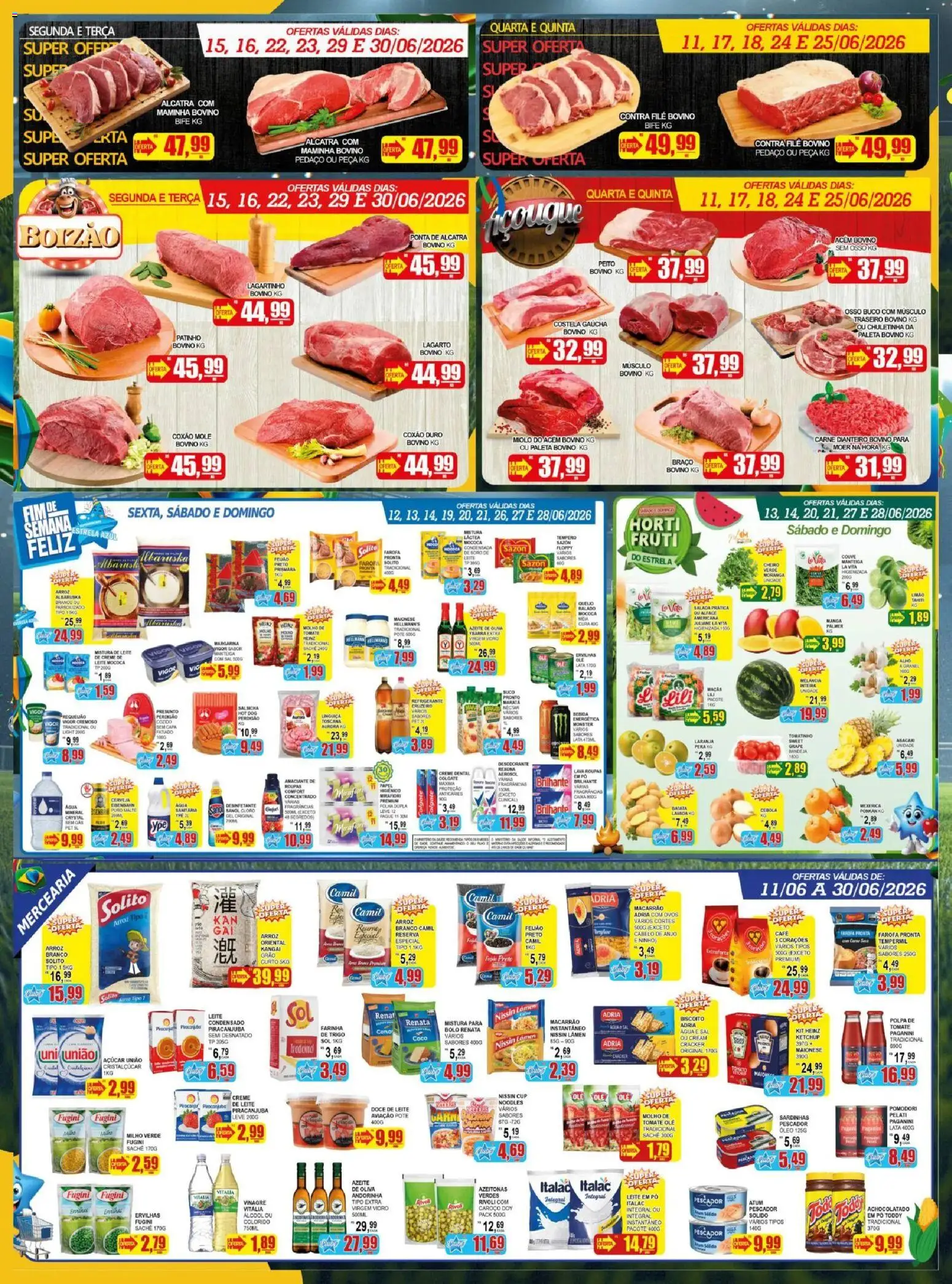 Estrela Azul Folheto - válido de 11.06.2026 | Página: 3 | Produtos: Cerveja, Ketchup, Amaciante, Margarina