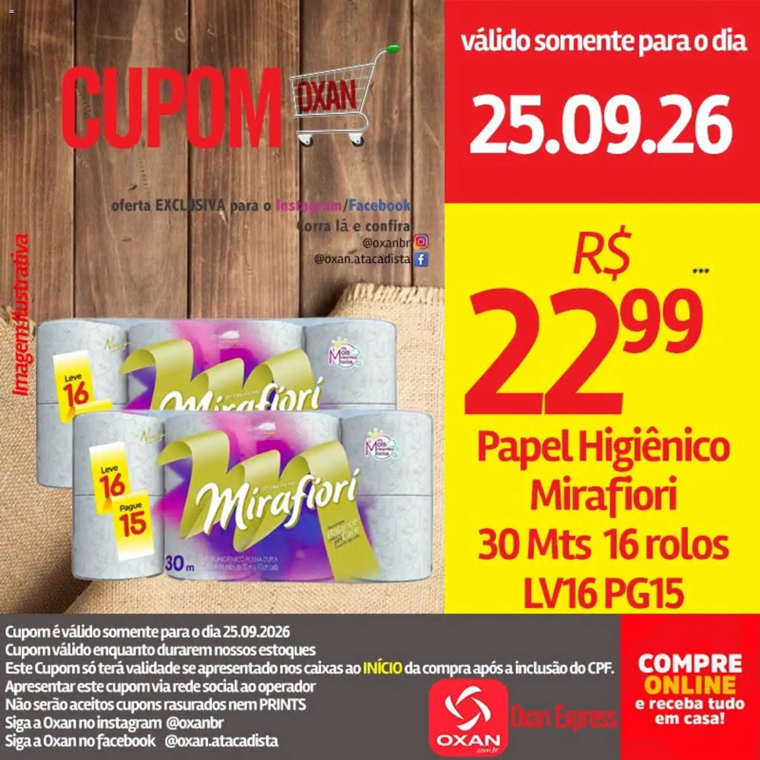 Oxan Atacadista Folheto - válido de 25/09/2026 | Página: 8 | Produtos: Papel higiênico
