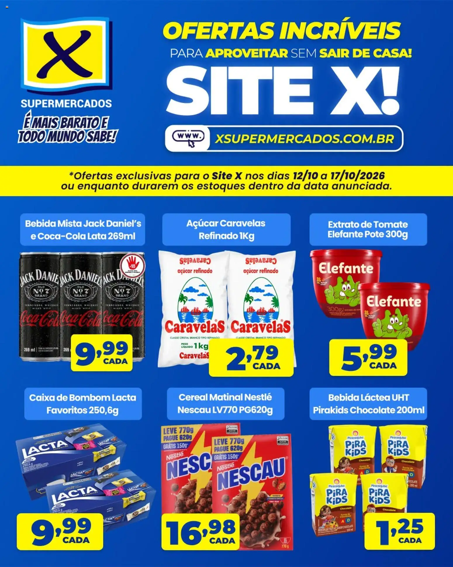 X Supermercados Folheto - válido de 12/10/2026 | Página: 1